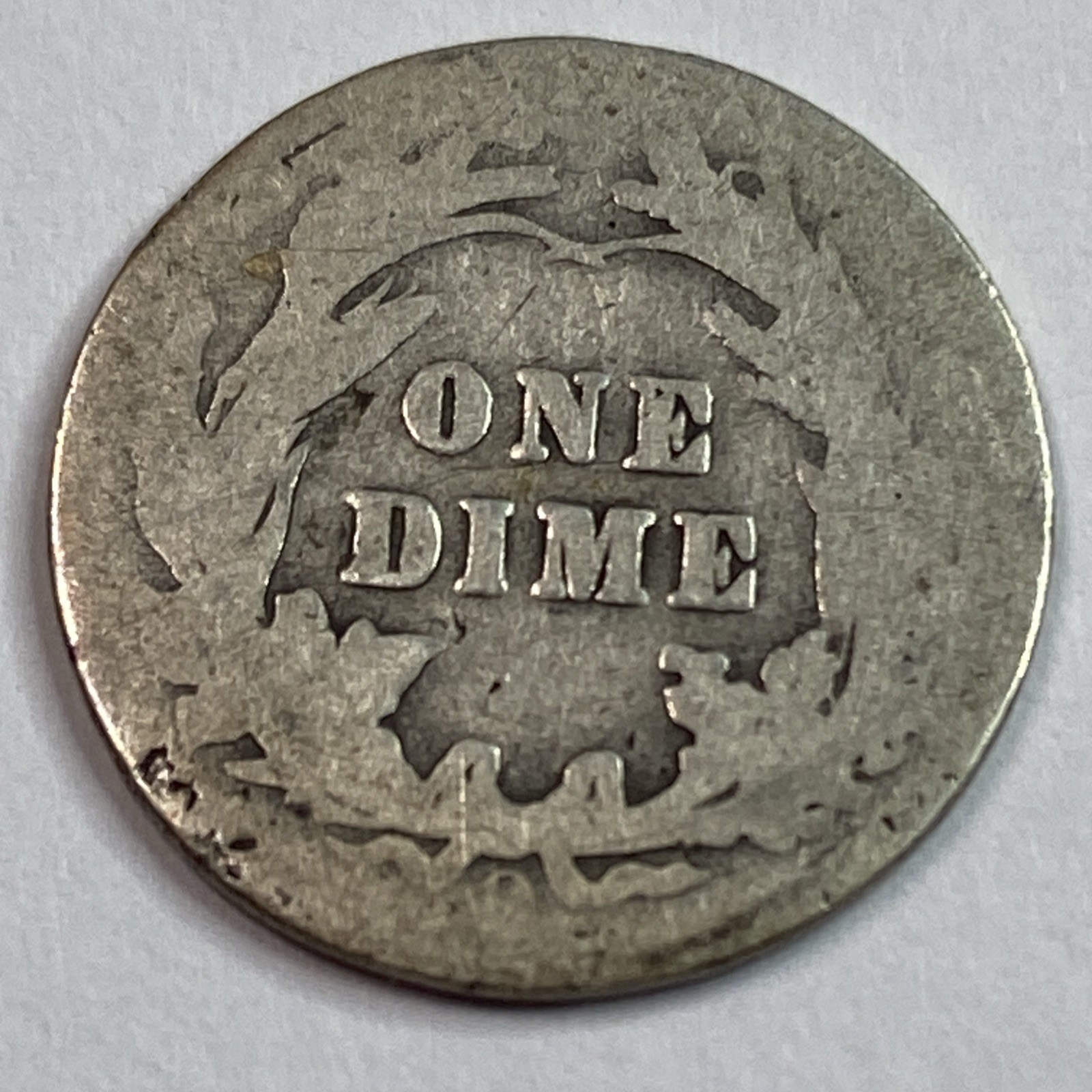 1909 O - Liberty Head "Barber" Silver Dime 10¢ -