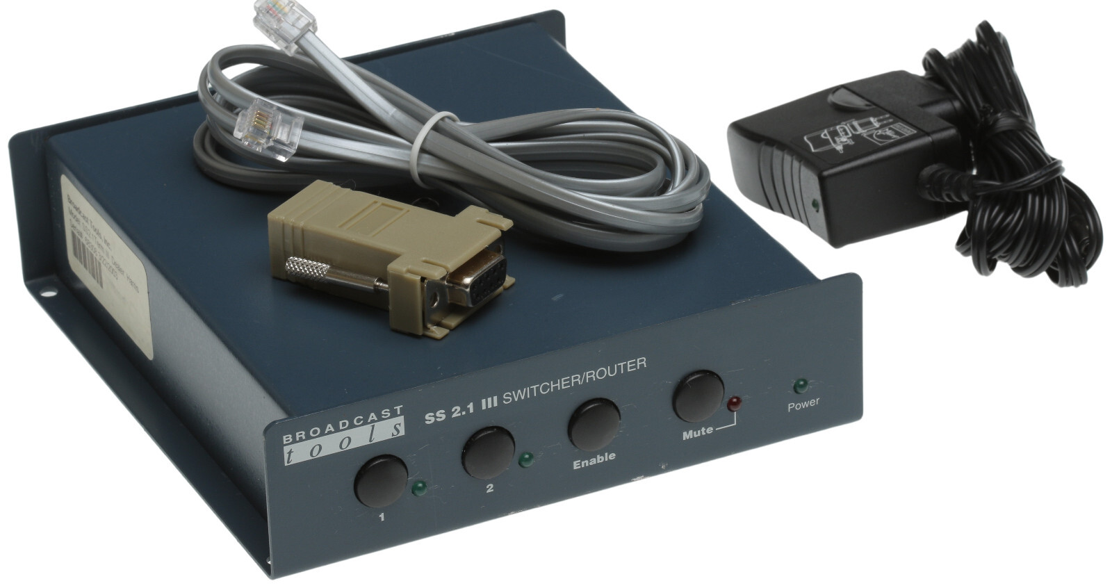 Broadcast Tools SS 2.1 III Stereo Balanced Audio Automation RS-232 Switcher