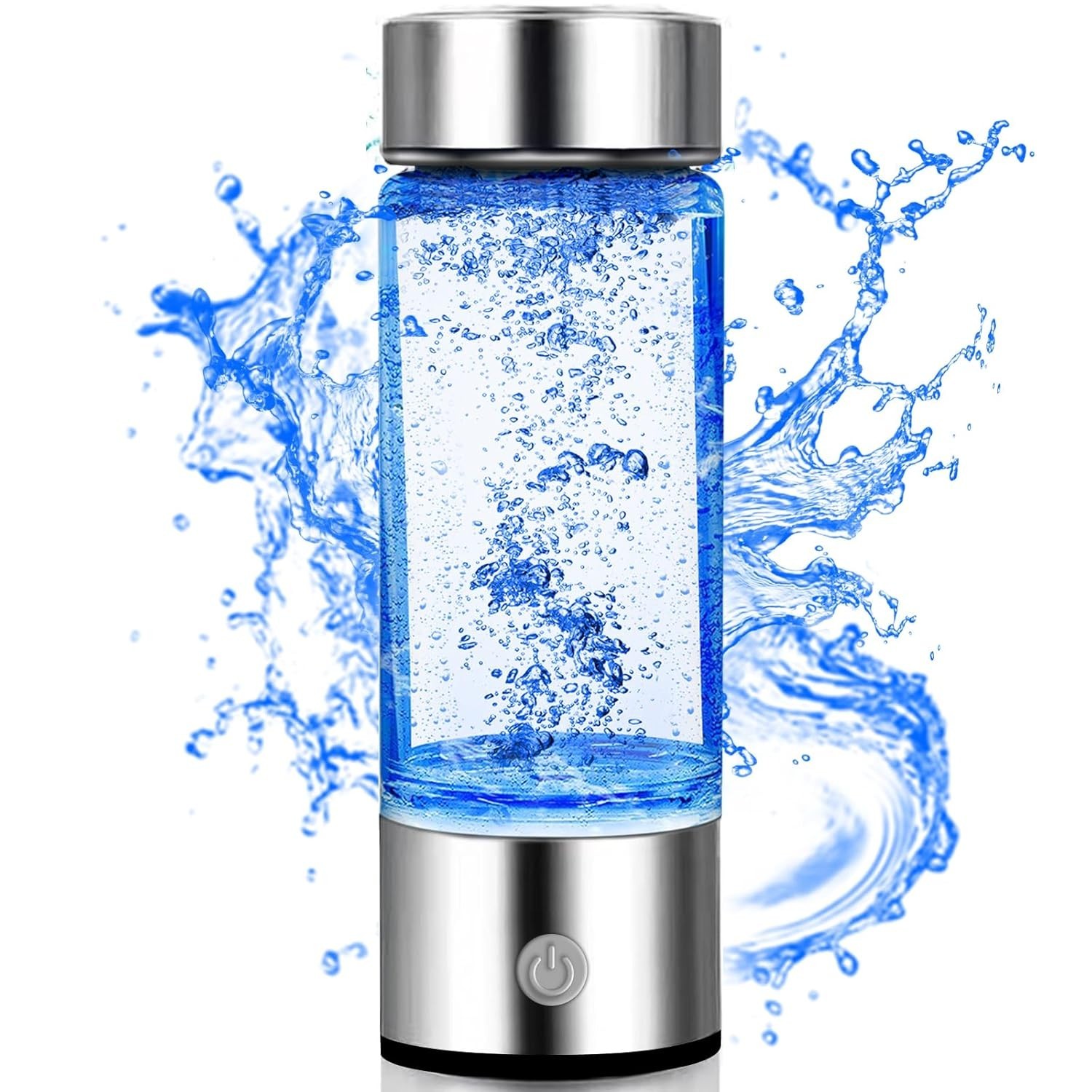 Rechargeable Hydro Health Hydrogen Water Bottle, Portable Glass Hydrohealth H...