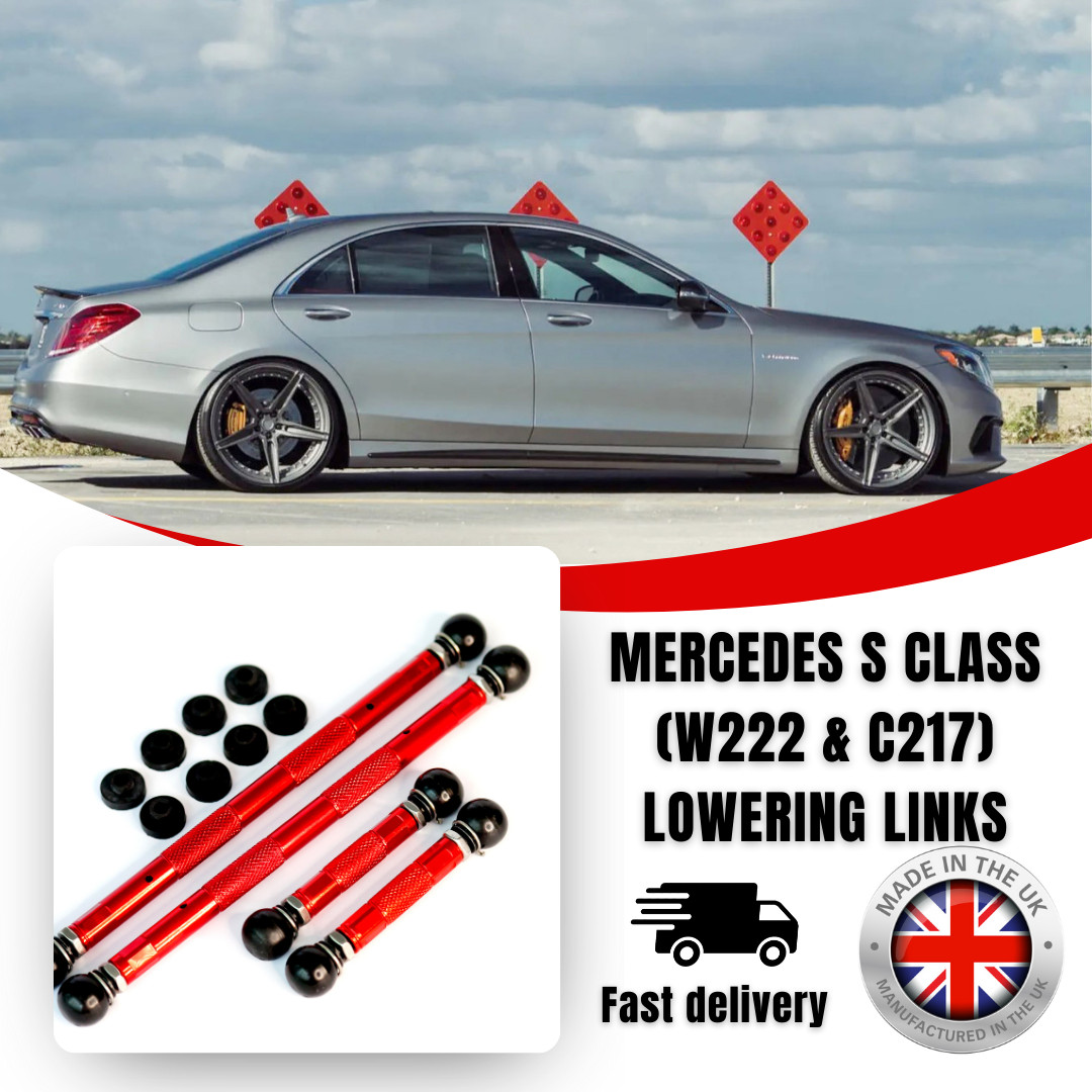 MERCEDES S350 S500 EVOLUTION LOWERING LINKS KIT W222 C217 - PRECISION ADJUSTMENT