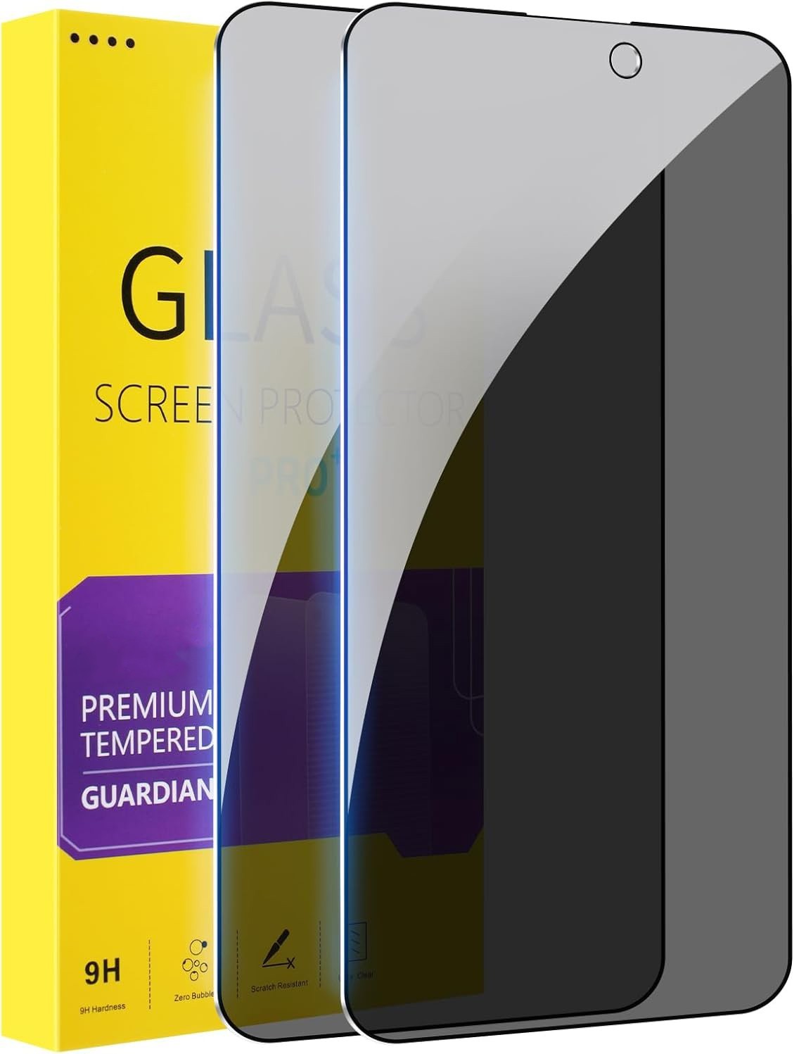 2-Pack Anti-Spy Privacy Screen Protector For iPhone 14 Pro (2022) 6.1 inch