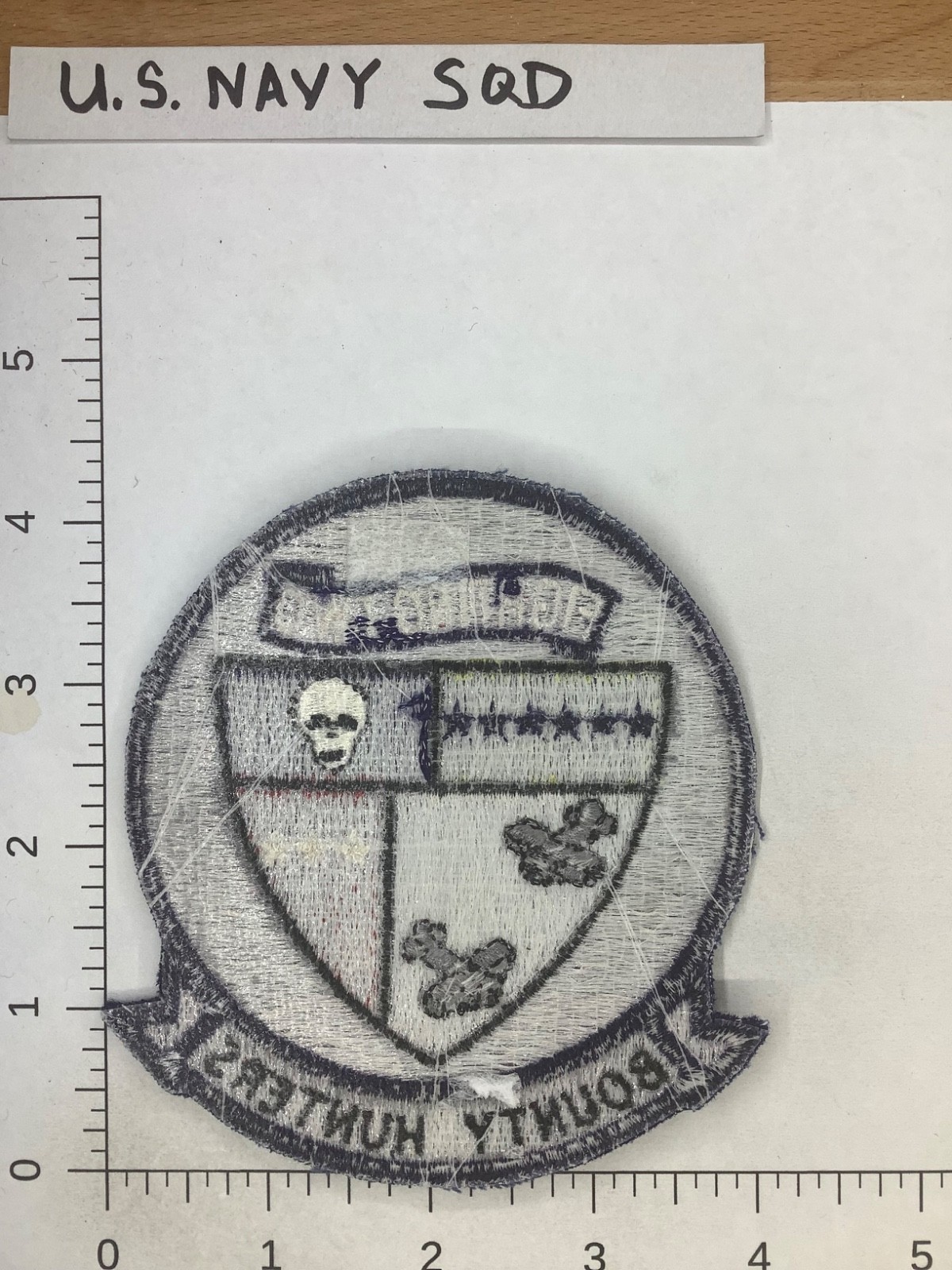 US MAVY FIGHTING 2 BOUNTY HUNTERS SQUADRON PATCH