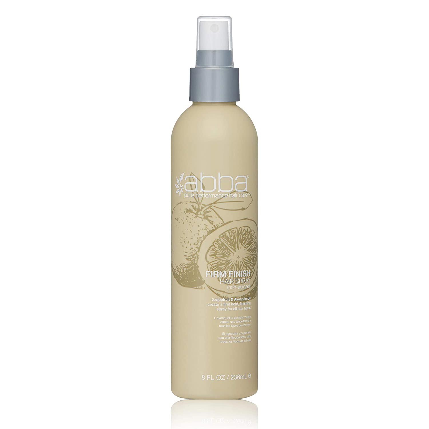 Abba Firm Finish Hair Spray Non-Aerosol For All Hair 8oz 236ml