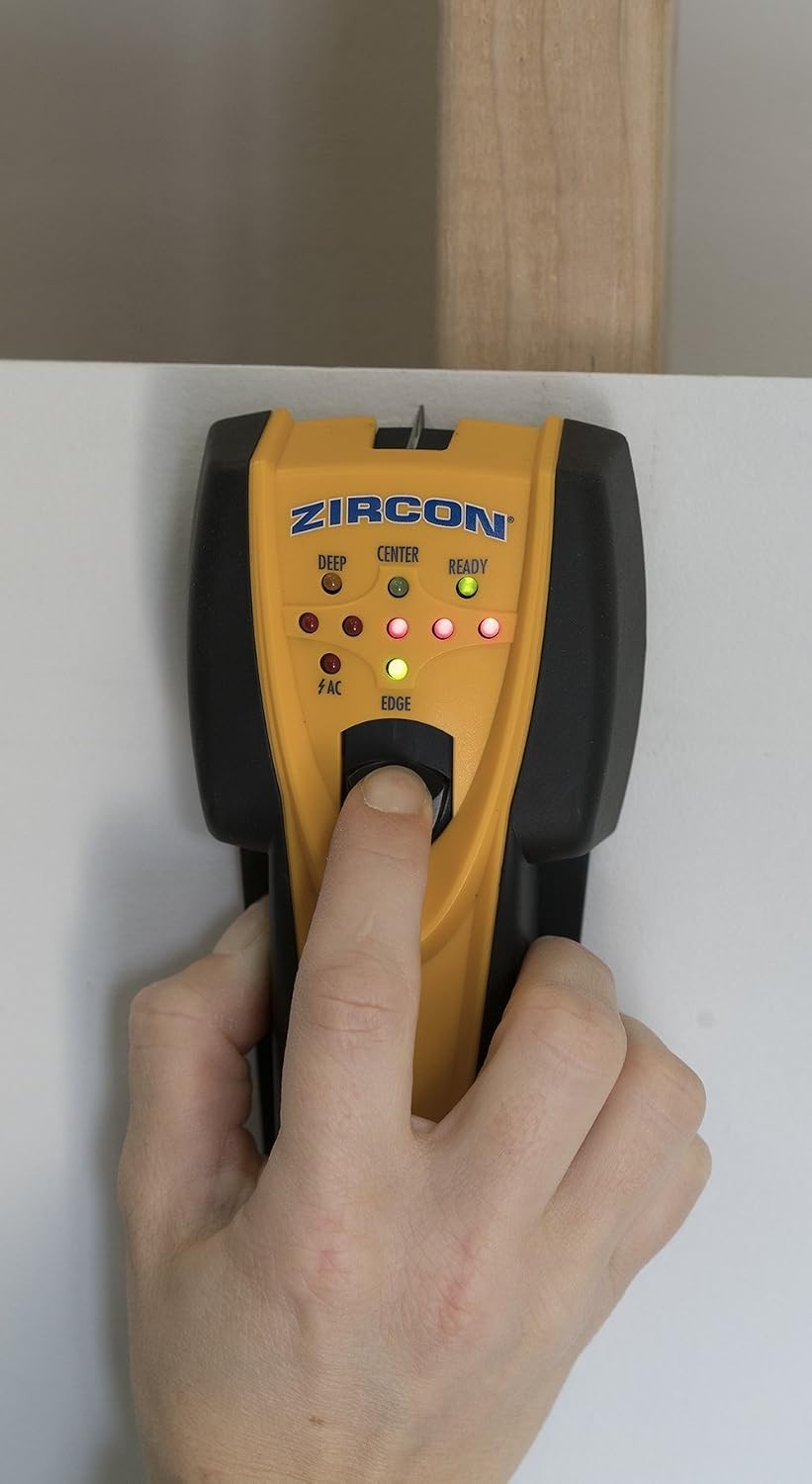 Zircon stud finder sensor wall scanner, built-in marker, wire warning, battery