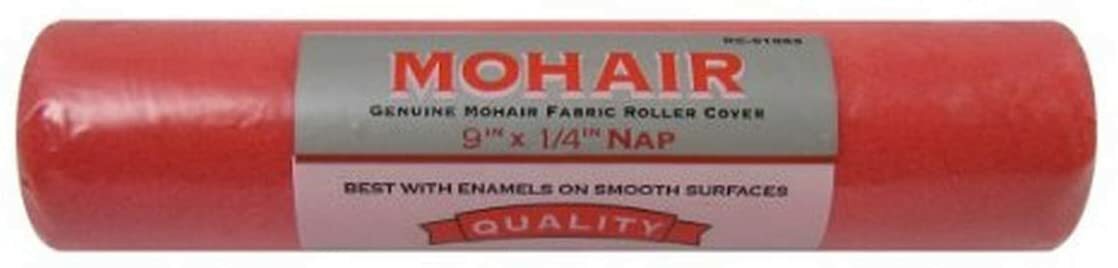 Mohair Roller Cover 9"X1/4" Nap - Red