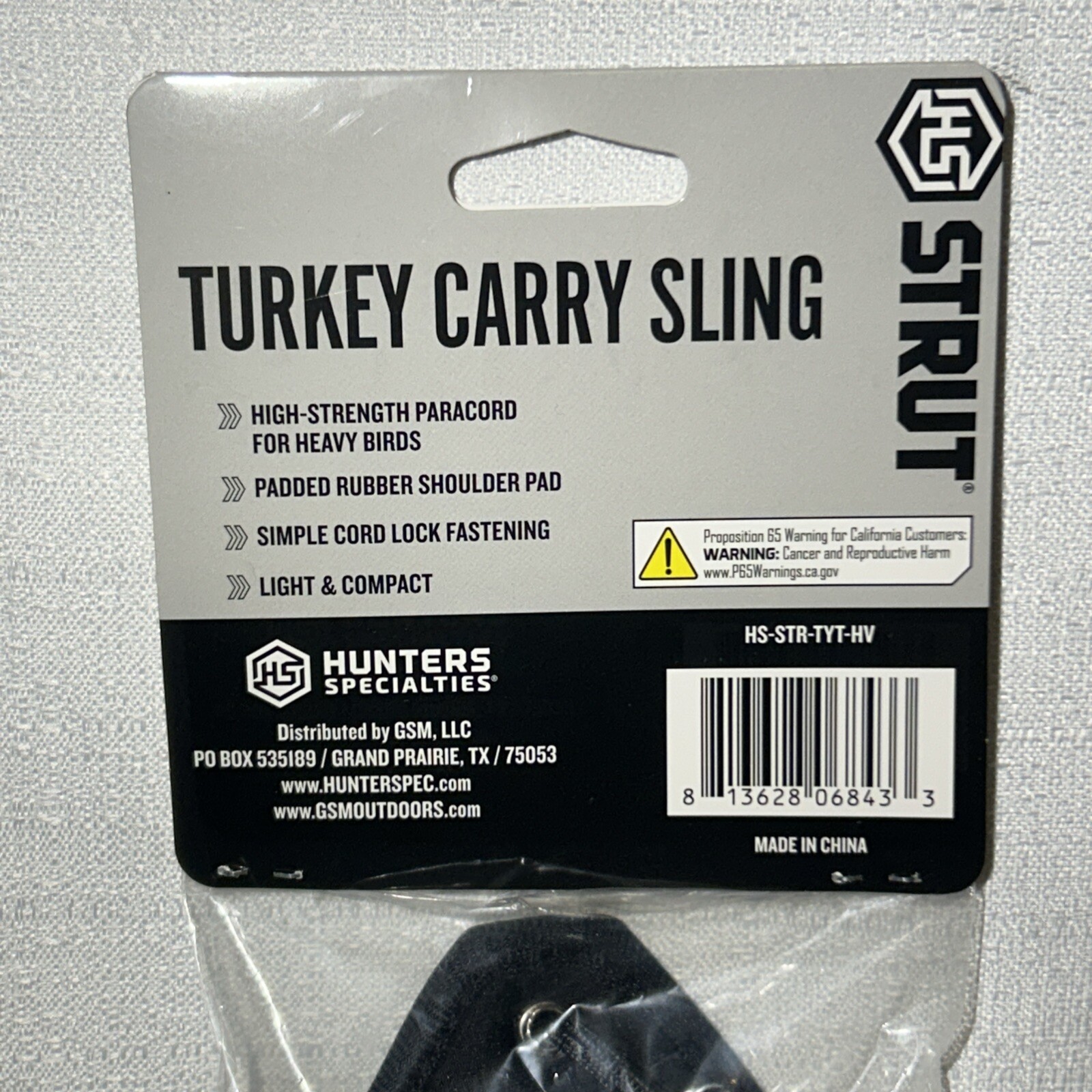 HS Strut Turkey Carry Sling & Box Call Chalk