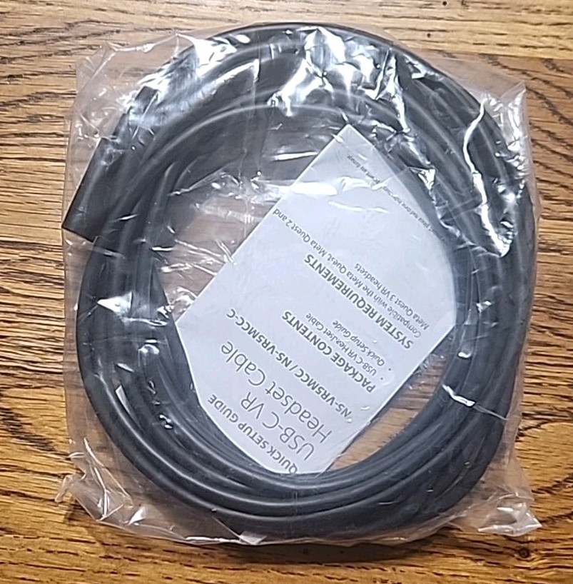 Insignia- 16.4' USB-C Virtual Reality Headset Cable for Oculus Quest 2 - In Box