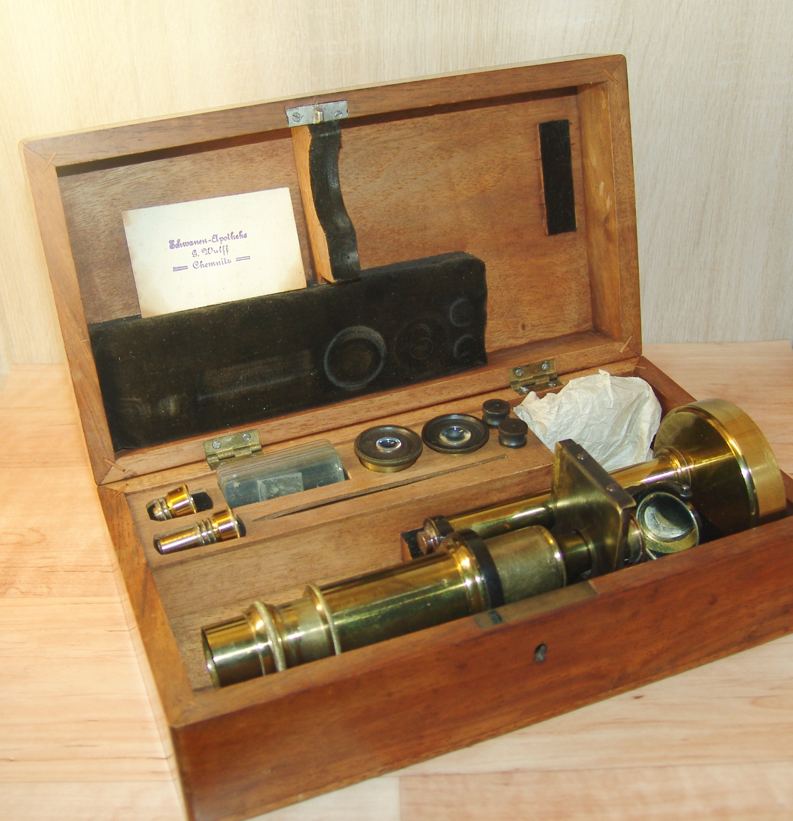 rare antique brass Microscope