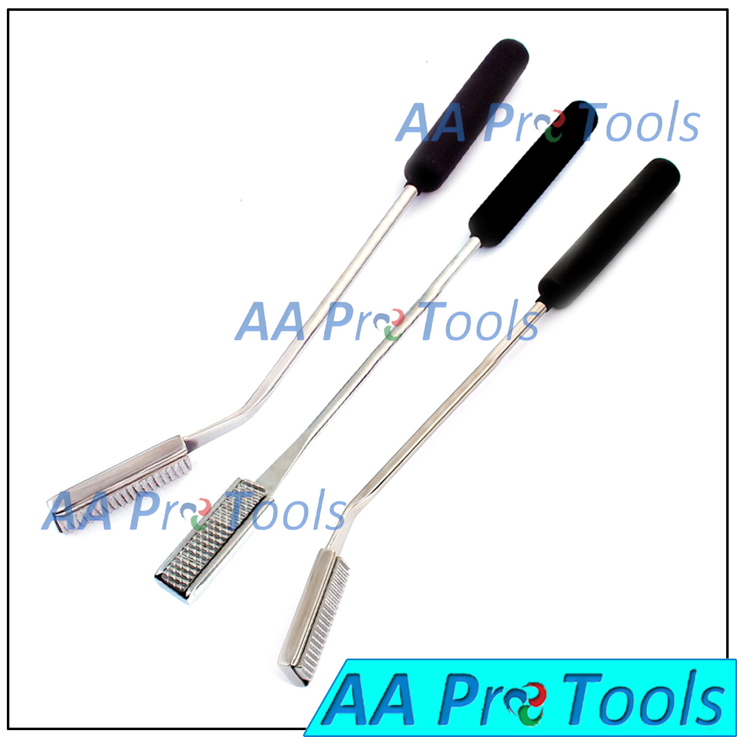 Equine Dental Float Round Shaft Set of 3 Floats with Rasp Blade Equine Vet Tools