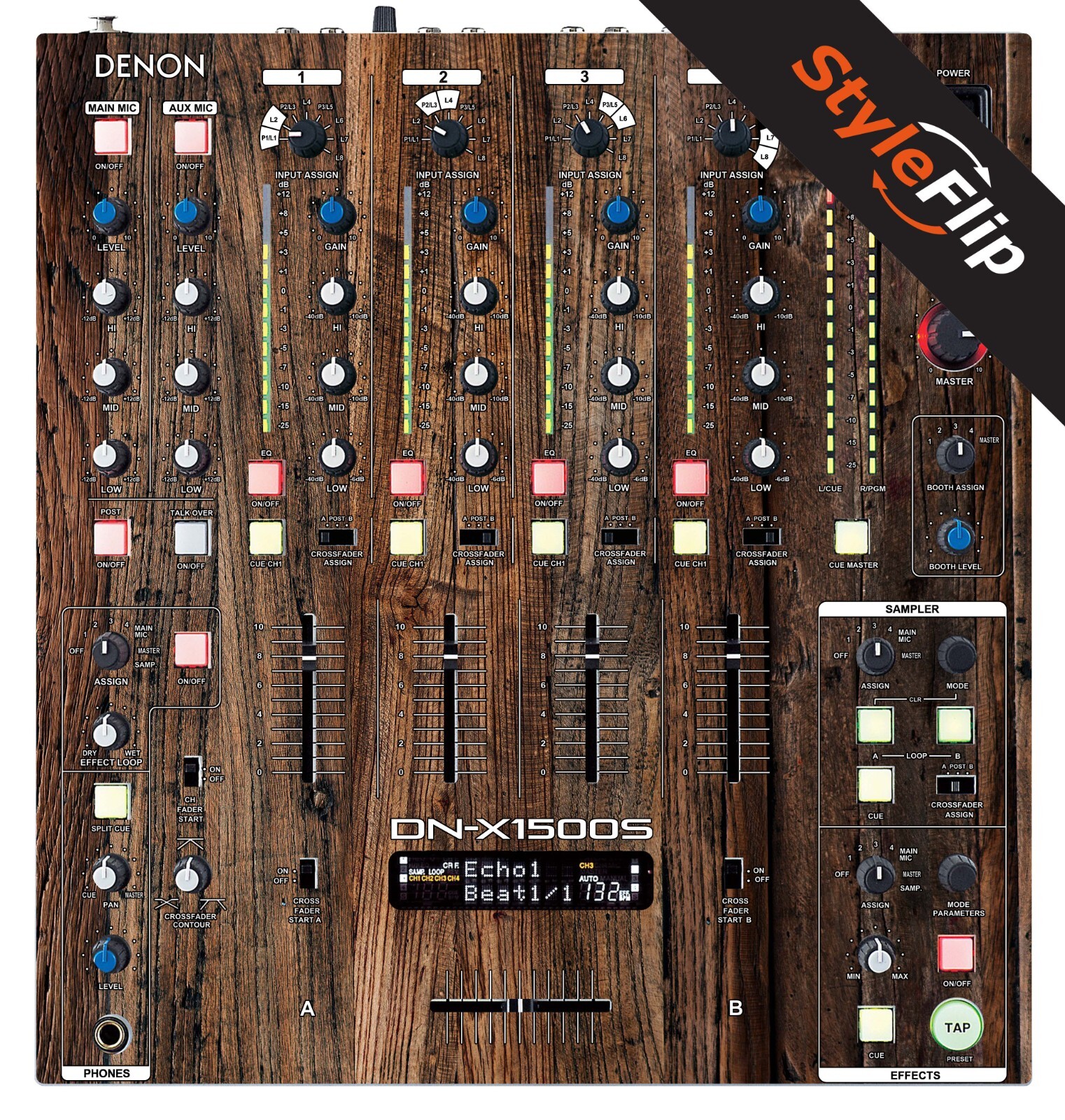 Denon X1500S/X1500 Skin | Wood 3 | Protective Decal | StyleFlip Skins