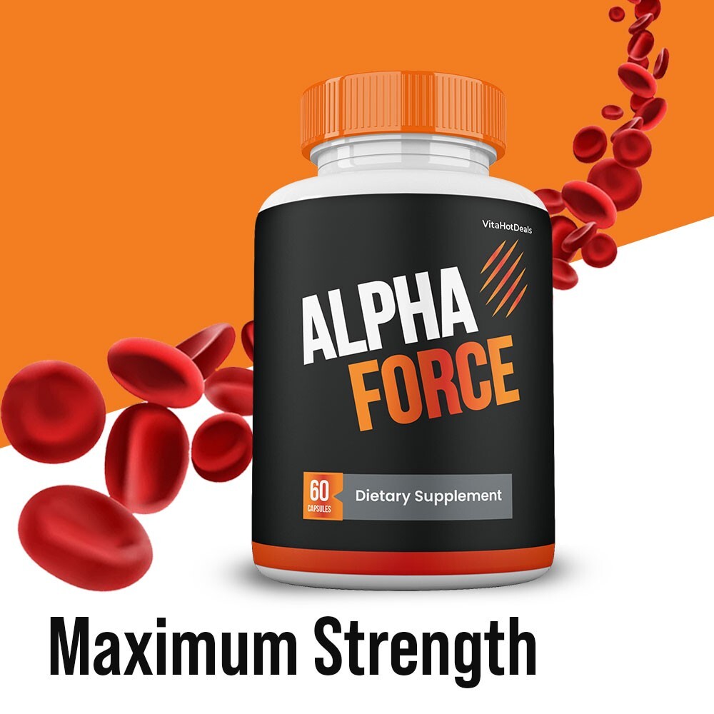 Alpha Force Capsules for Men, Max Strength, Alpha Force Male Supplement (1 Pack)