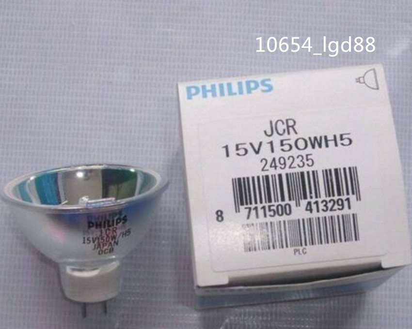 for PHILIPS JCR 15V150WH5 6423/5H EFR/5H GZ6.35 lamp 500hours halogen light bulb