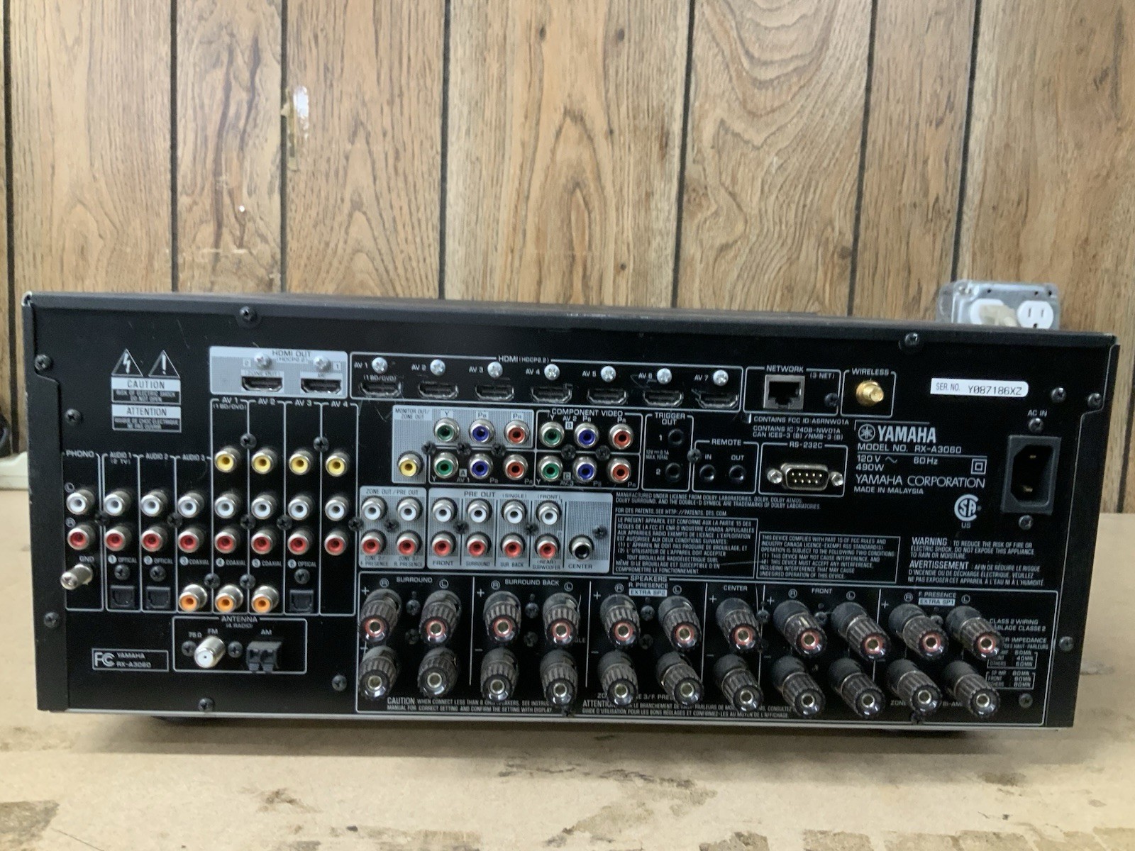 Yamaha Adventage RX-A3060 Network A/V Receiver. No Remote