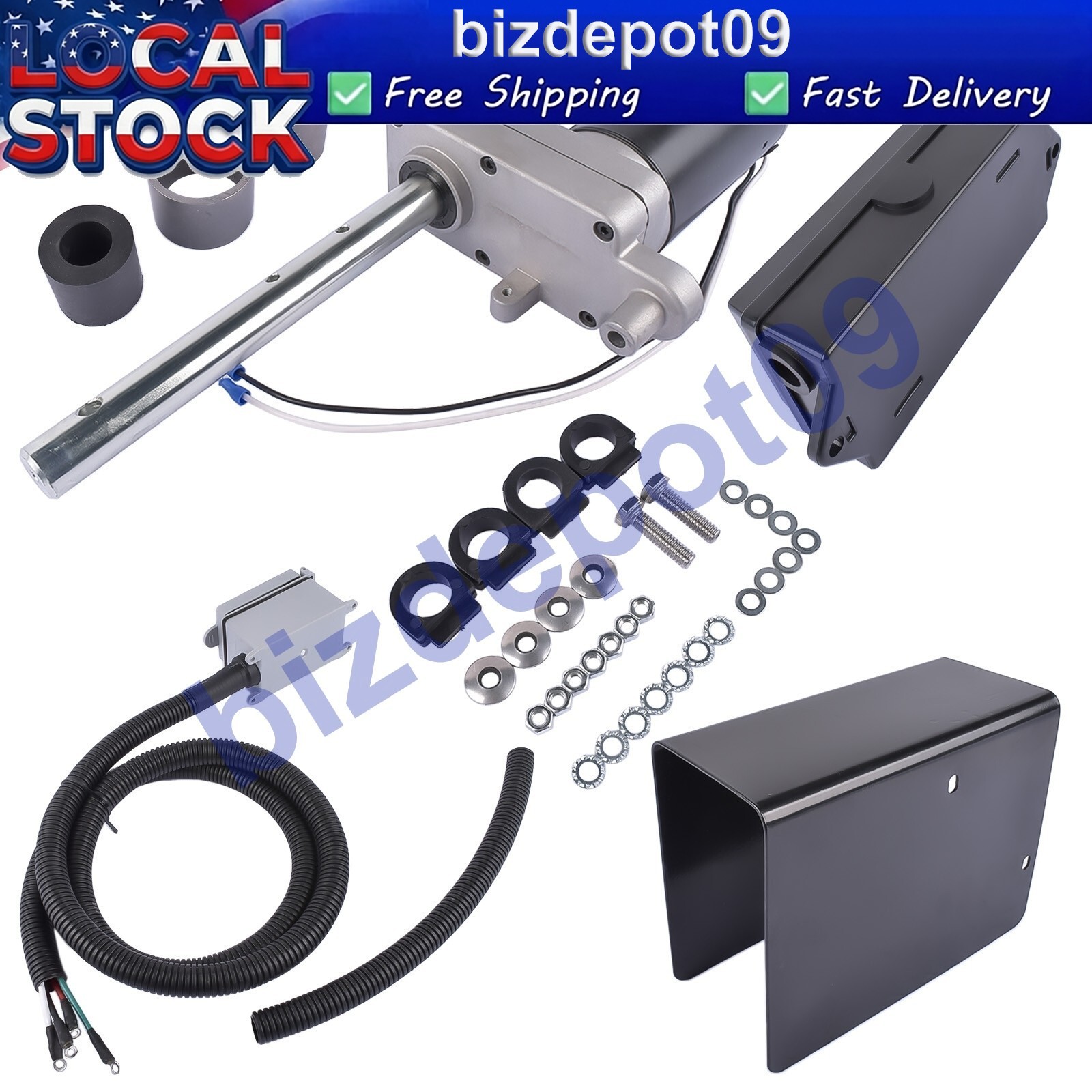 Electric Powered Trailer Jack Kit Fits for 12000 Lbs Landing Gear 1824200100