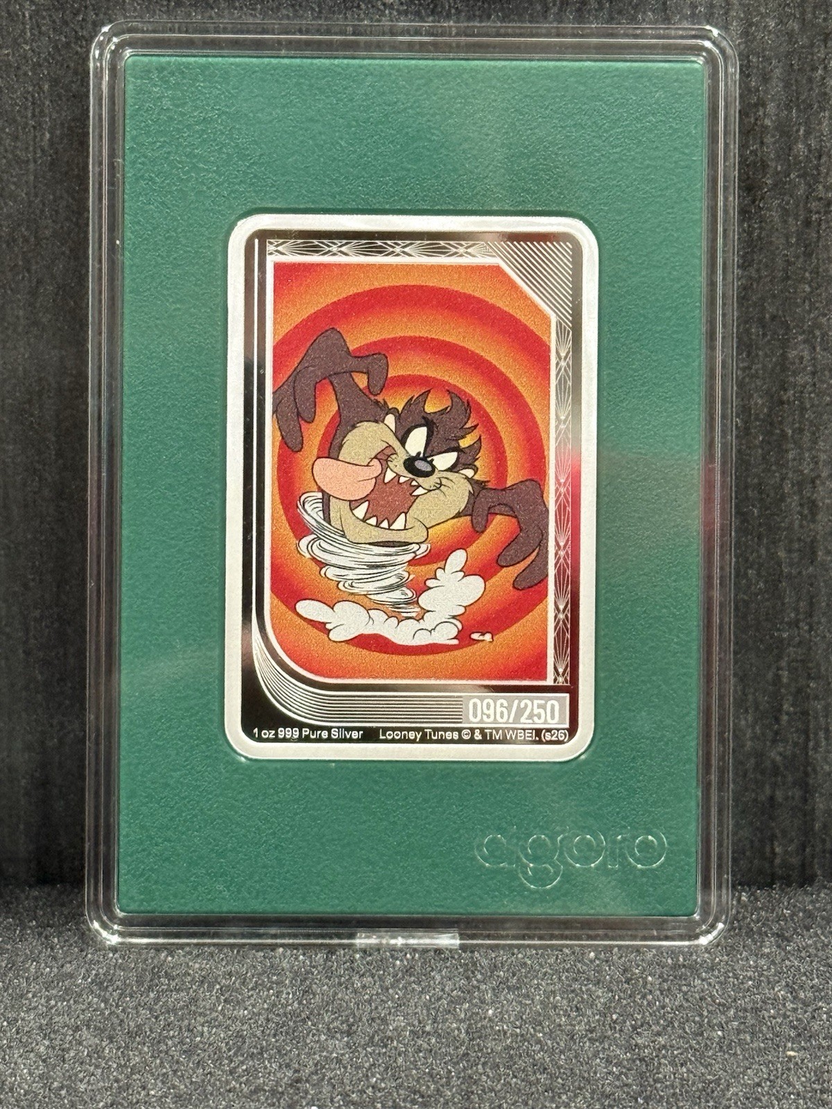 2026 Agoro Niue 1 oz Silver Proof Coin Looney Tunes Trading Coin Taz #96/250