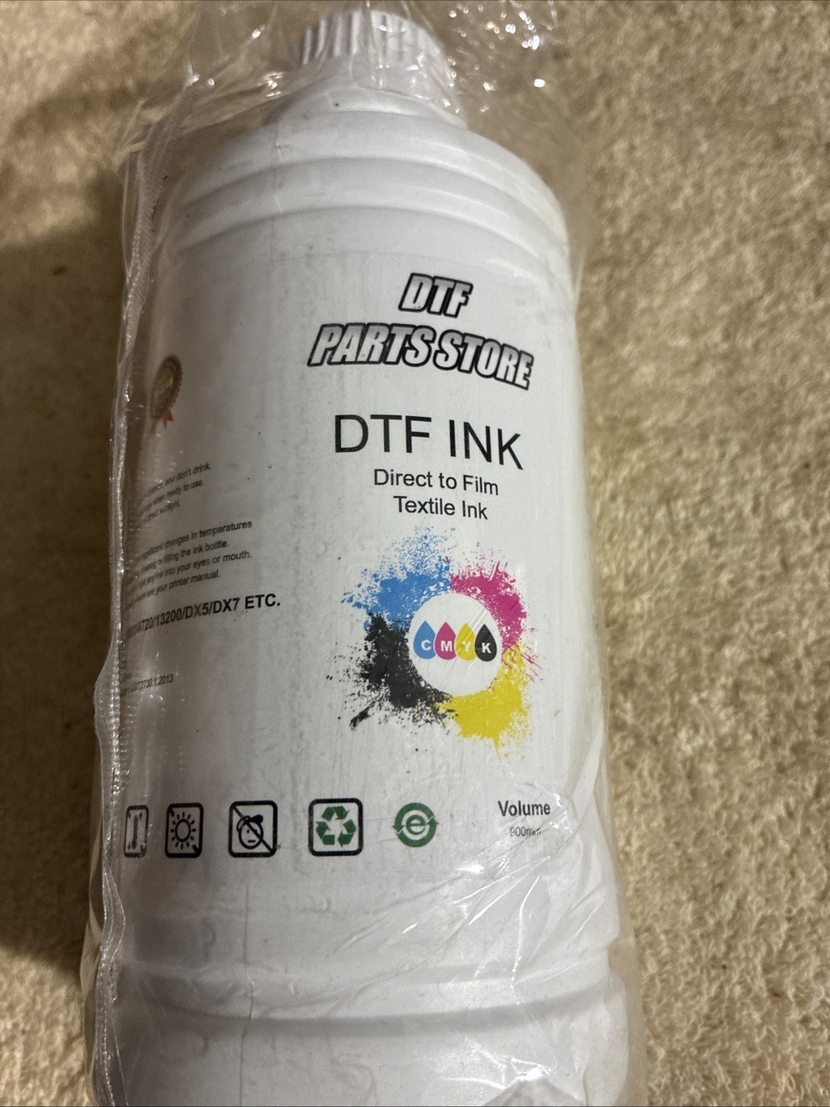 DTF White Ink 900 MM Direct to Film Textile Printer Ink Premium DTG DTF Ink