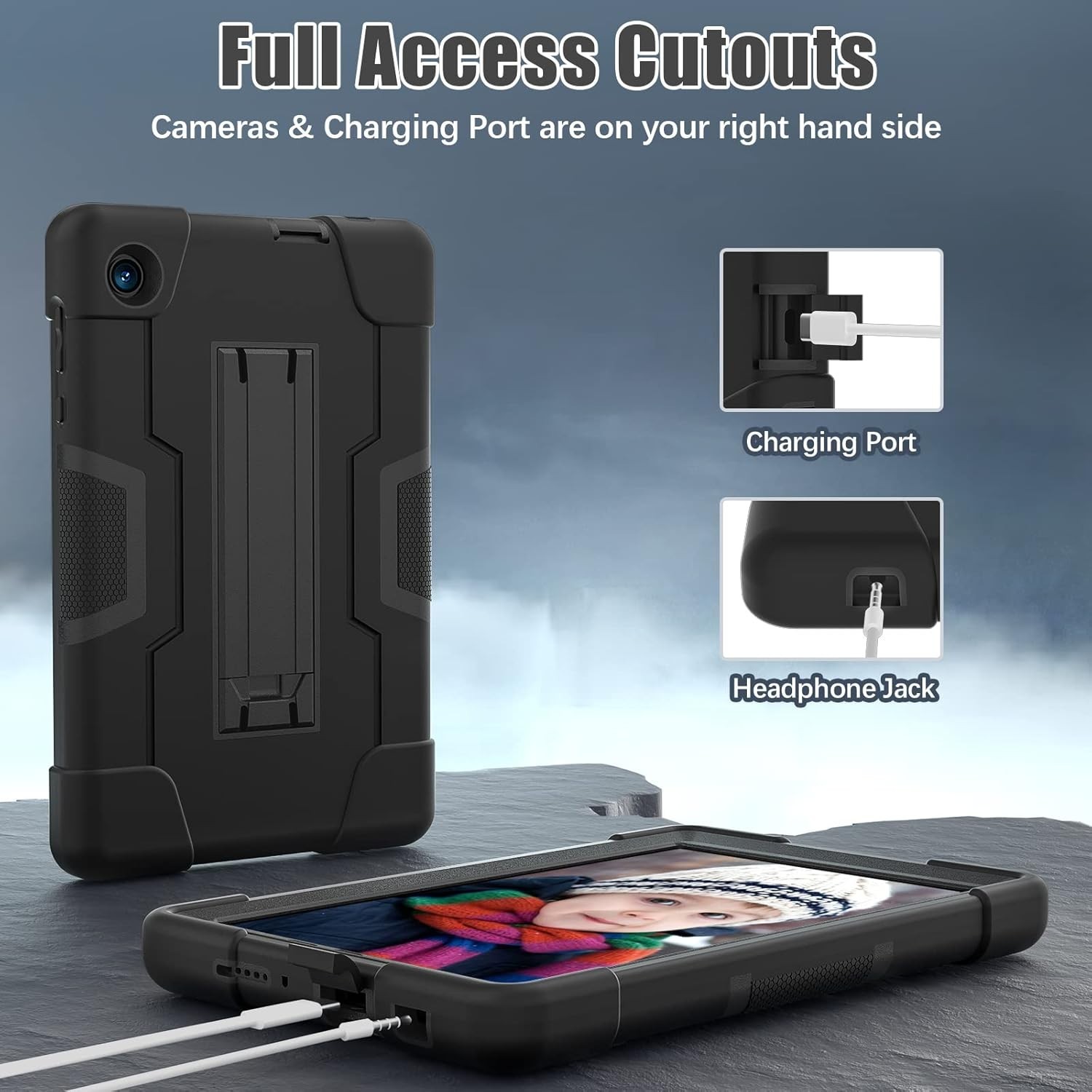 Case For TCL TAB 8 LE 8 inch Tablet Shockproof EVA Foam Cover + Screen Protector