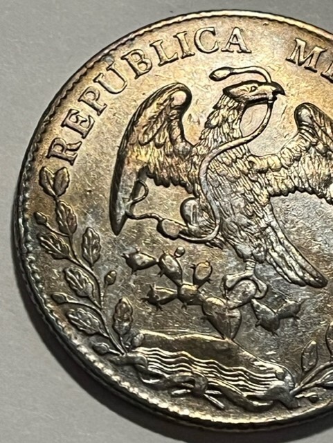 1890-As M 8 Reales/Silver/AU #17814