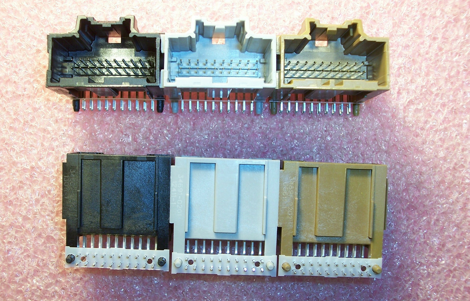 QTY (2) 34708-3085 MOLEX 3-BAY 60 CIRCUIT Stac64 R/A AUTOMOTIVE I/O HEADERS ROHS