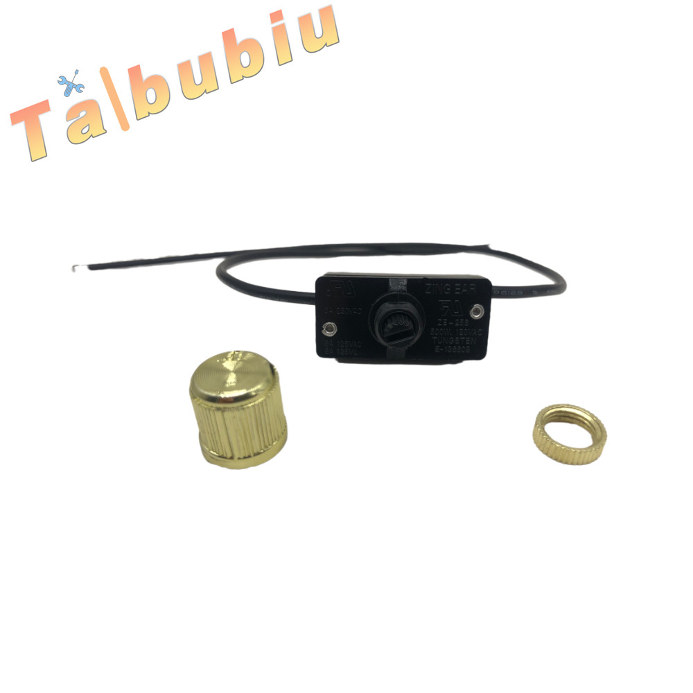 NEW 500W   ZE-256 Rotary Dimmer Light Lamp Switch Brass 1-2-3 Gear