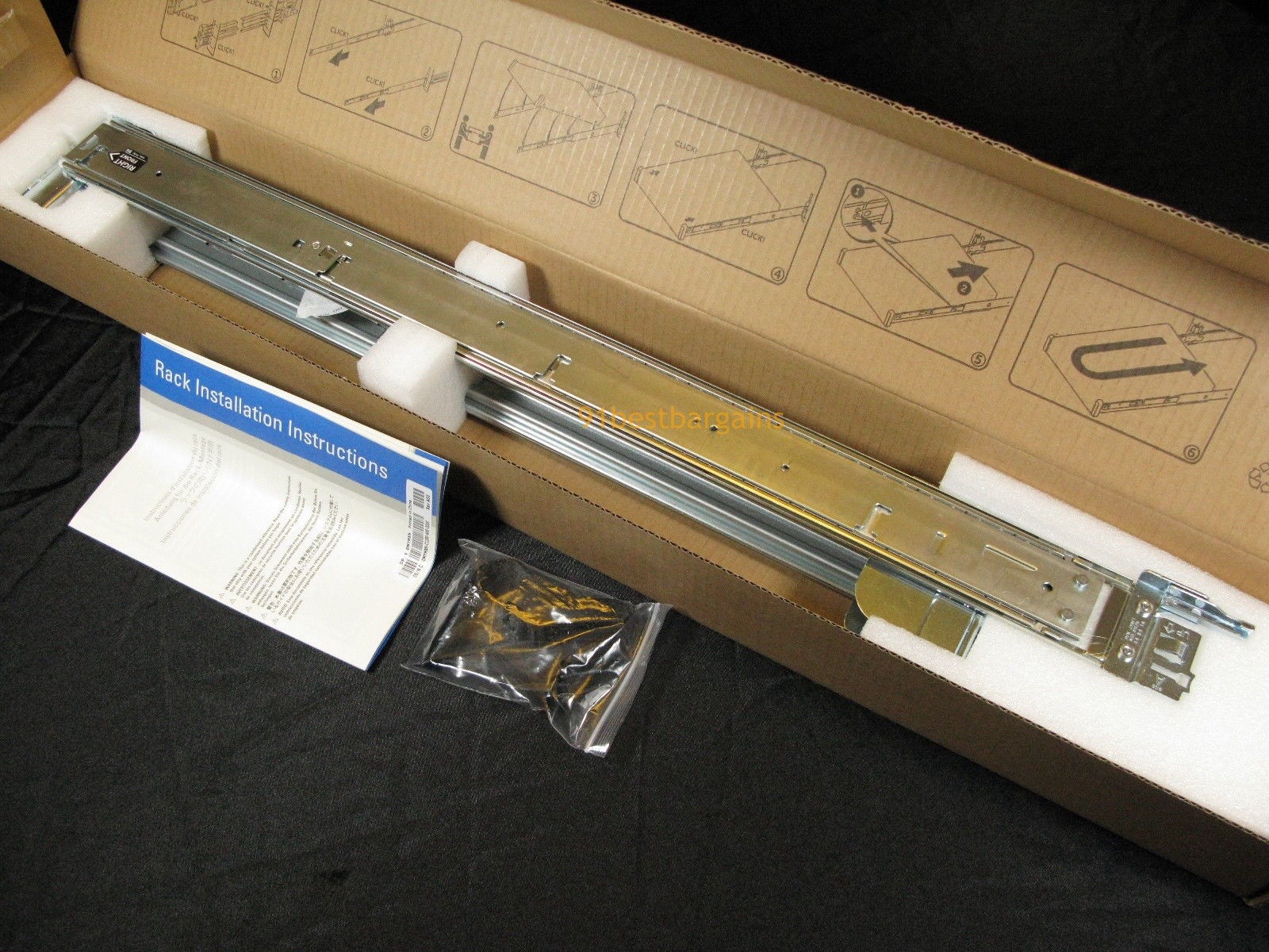 New 2U Sliding Rail for Dell R720 R720XD R730 R730XD R820 R830 H4X6X PWN3 Rails