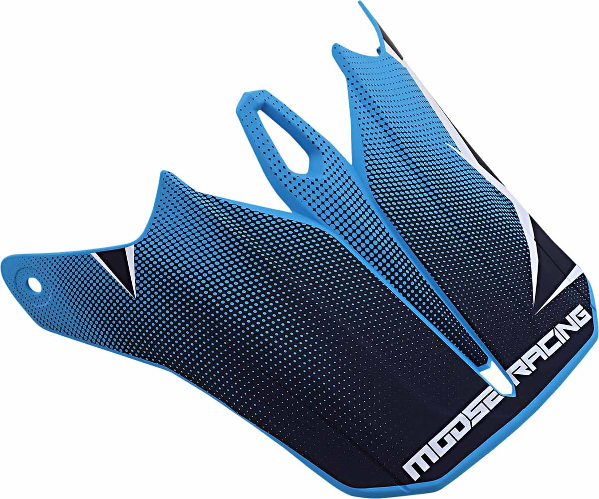 Moose Racing Visor for F.I. Helmets - Agroid Black/Navy - 0132-1414