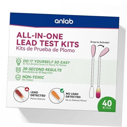 Lead Test Kit | Rapid Results in Less Than 30 Seconds | All-in-One, No