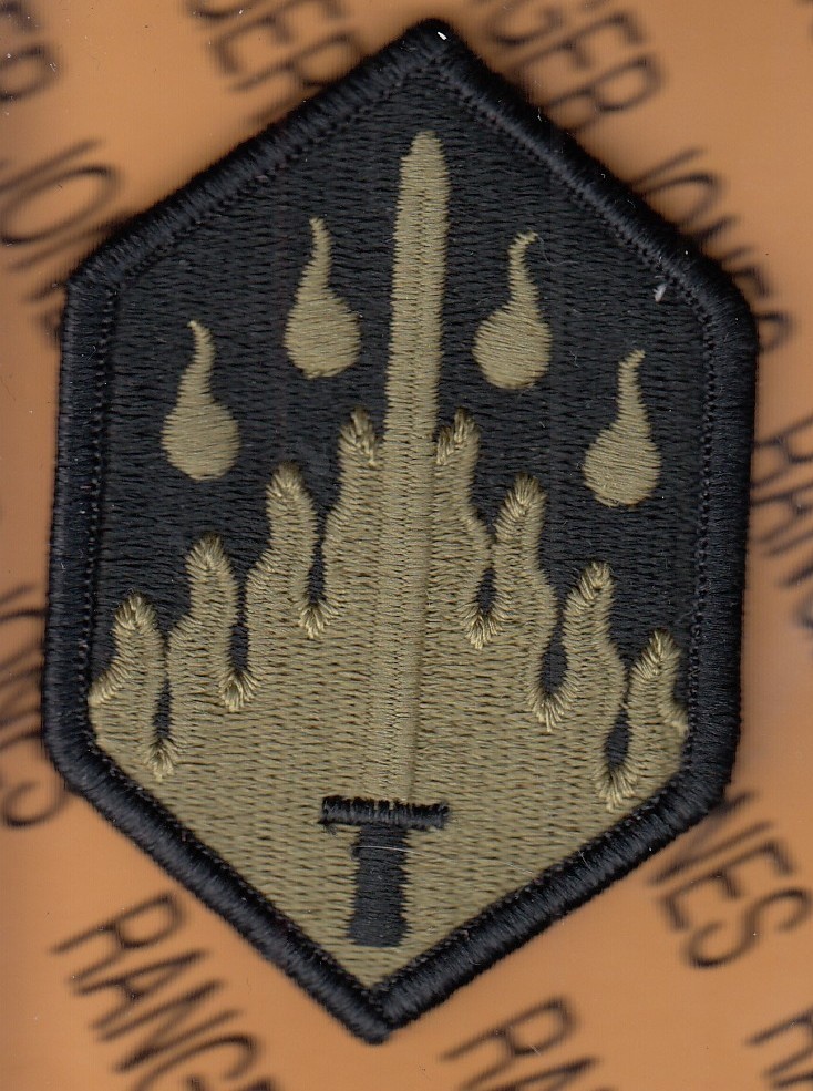 US Army 48th Chemical Brigade ~3.25" OCP w/ Hook patch m/e