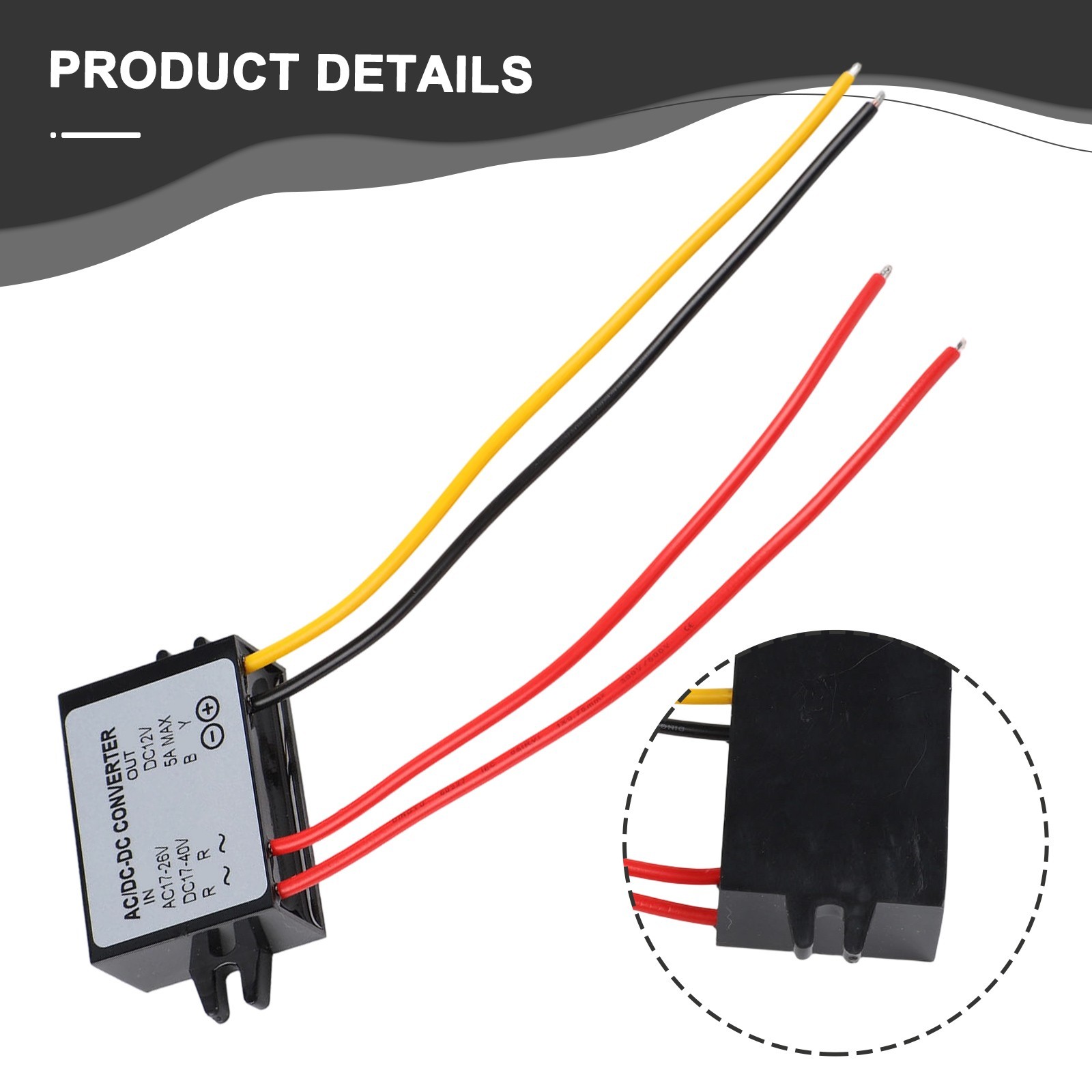 Practical Waterproof ACDC Adapter Designed for Car Audio Systems and LCD TVs
