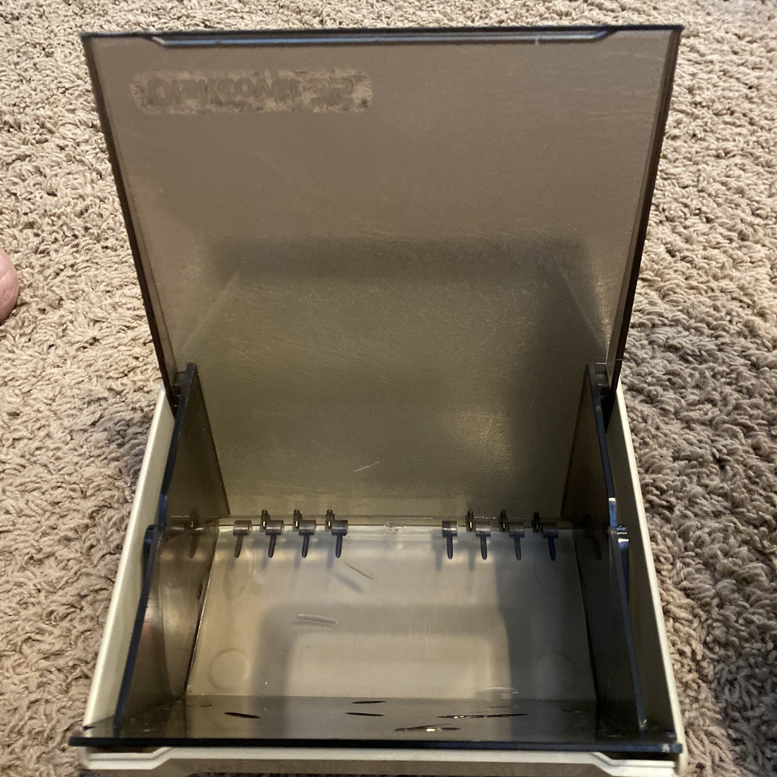 Vintage Ring King Diskcover 35 5.25" Floppy Disk Storage Box 54420