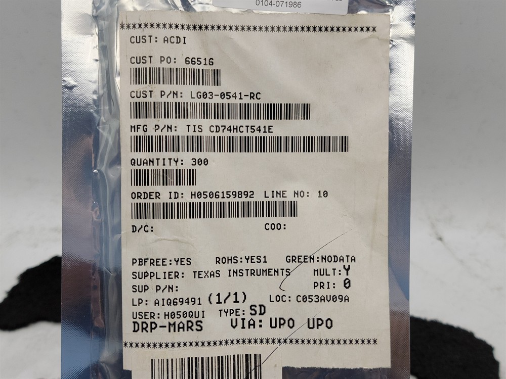 New (148pcs) CD74HCT541E TEXAS INSTRUMENTS IC Logic