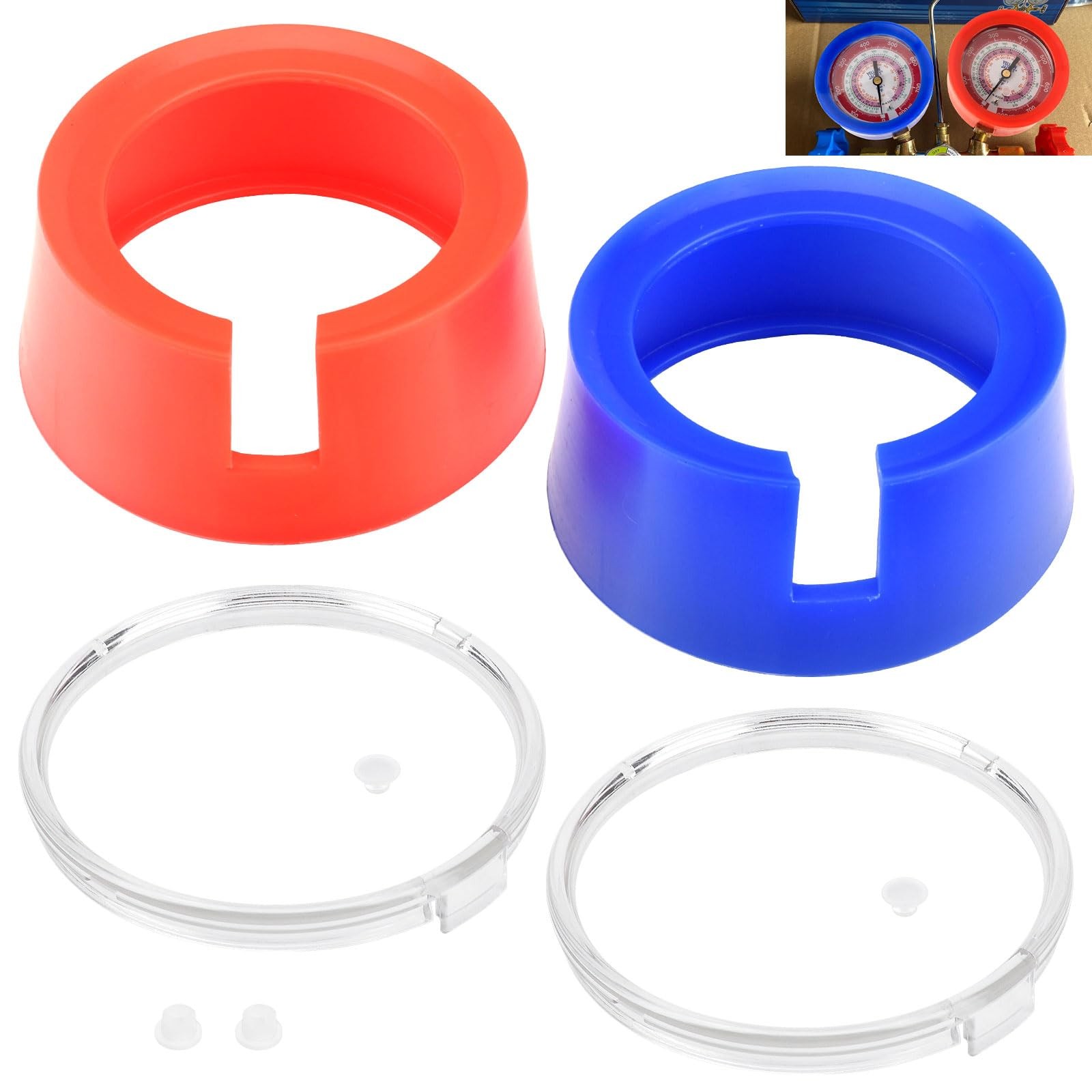 49190 HVAC Gauge Boots Cover for Ye-llow Jacket JB 3-1/8" Gauges,...