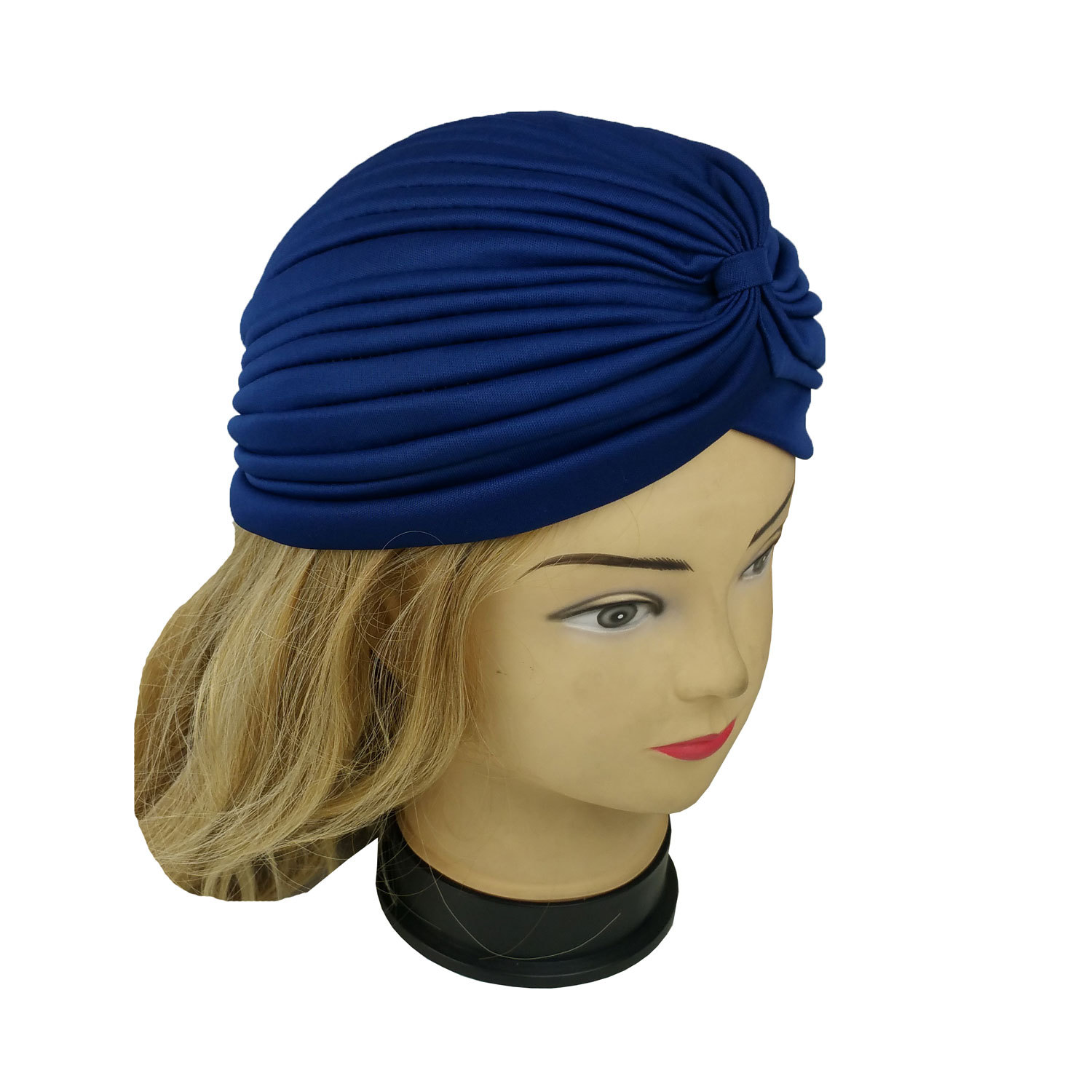 5 Women's Sleep Soft Stretchy Turban Chemo Cap Hat Head wear 5 Colors Assorted