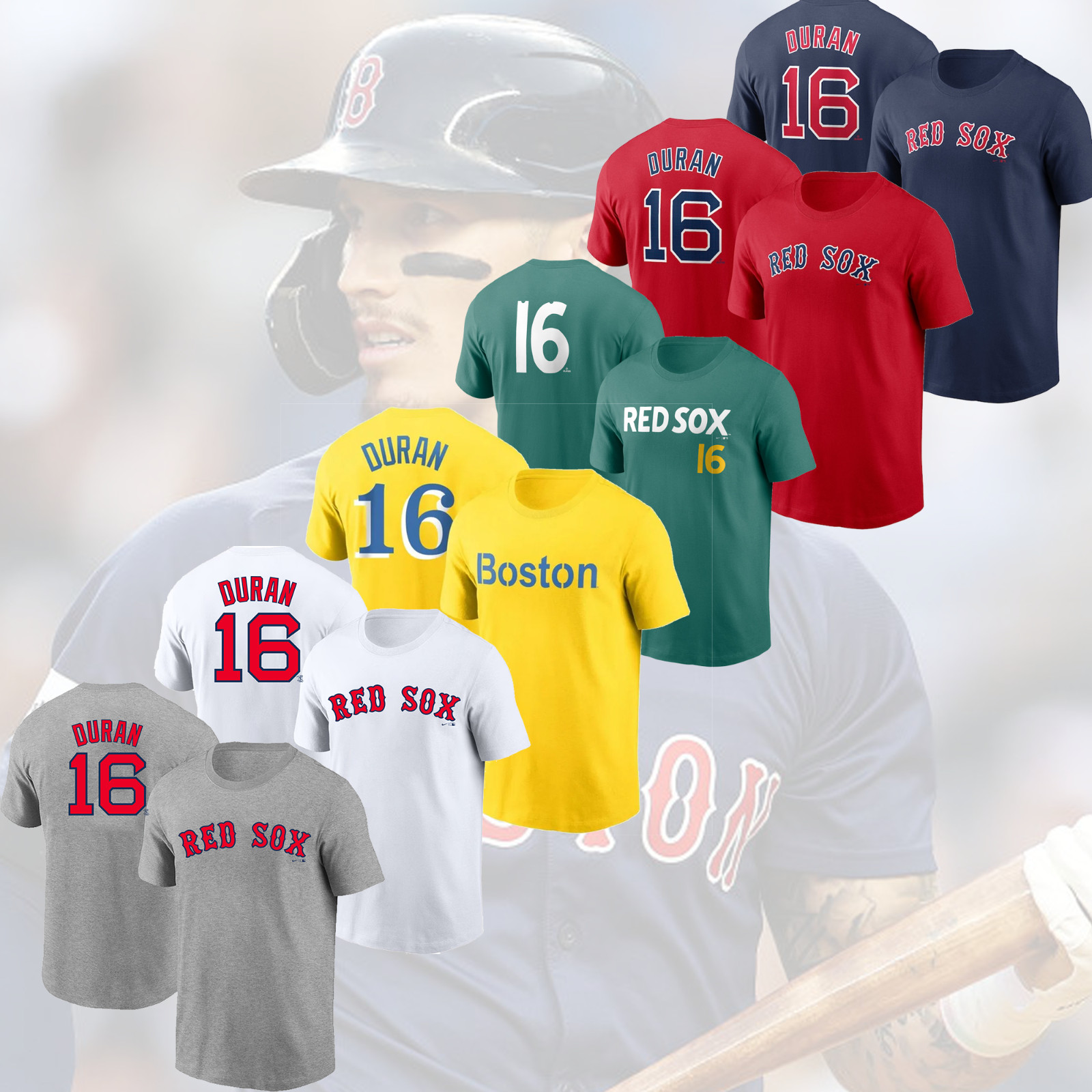 HOT DEAL! Jarren Duran #16 Boston Red Sox Name & Number S–5XL for Fan