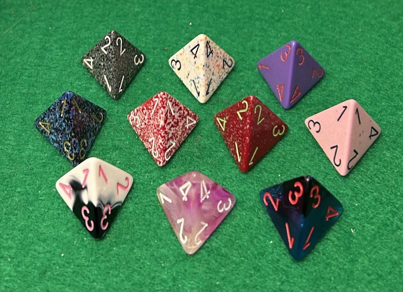 Chessex dice lot - D4 Four-sided Dice