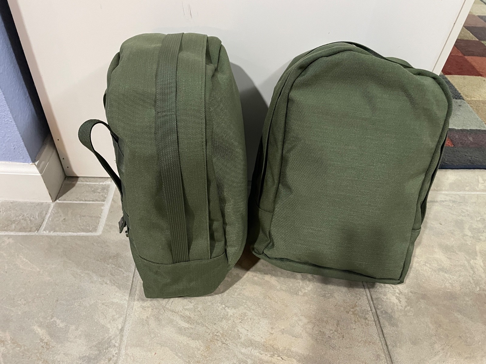 Custom USA Made Pair of Camo Green 483 Sustainment Pouches for USMC ILBE Pack