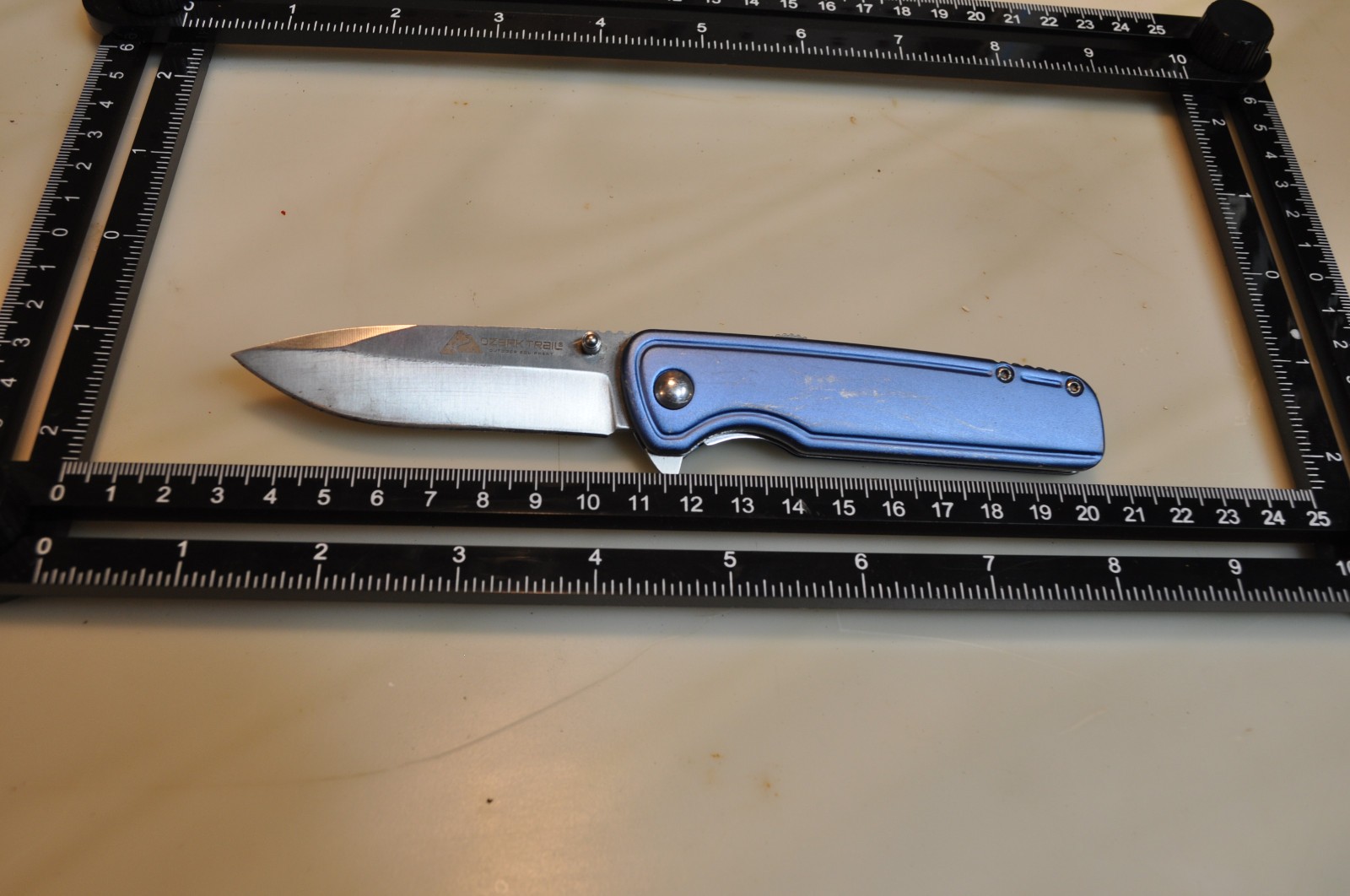 Used Ozark Trail 7-in Folding Pocket Knife 3-inch  Blade ,spring assisted Blade
