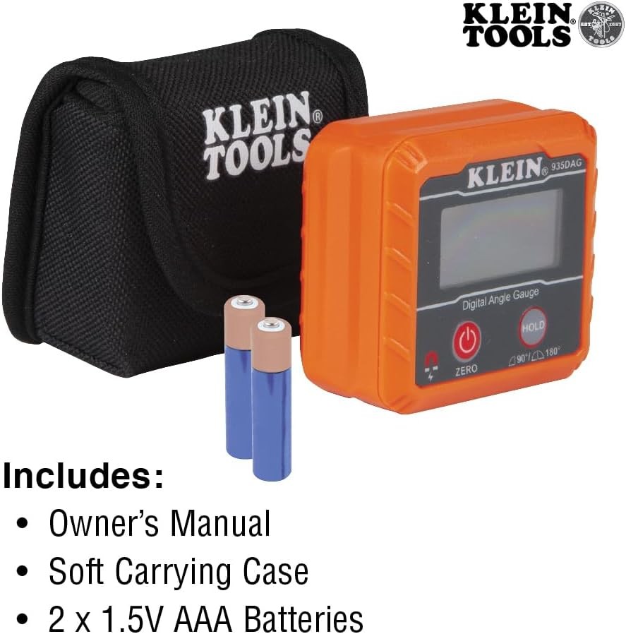 Klein Tools Digital Angle Gauge & Level Magnetic Base 935DAG