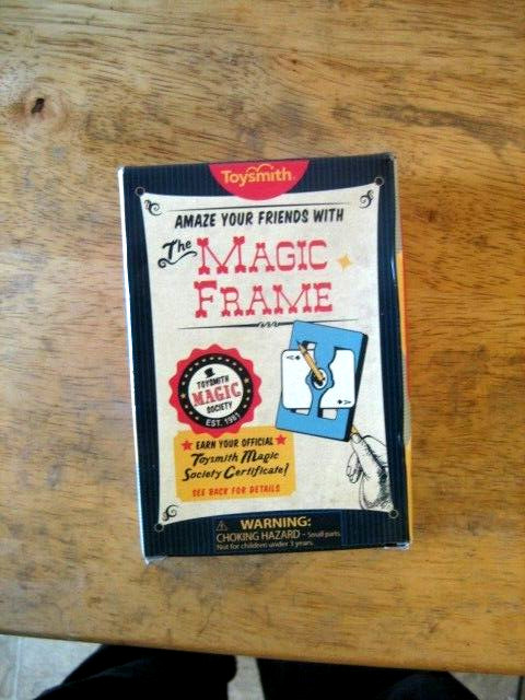 the magic frame, a magicians toy by Toysmith magic society, brand new