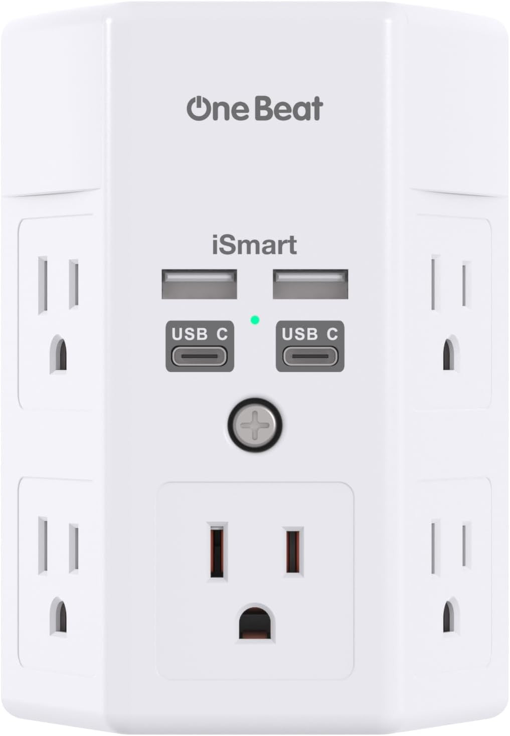 1680J 3 Side Power Strip Multi Plug Expander, Surge Protector, 5 Outlets Extende