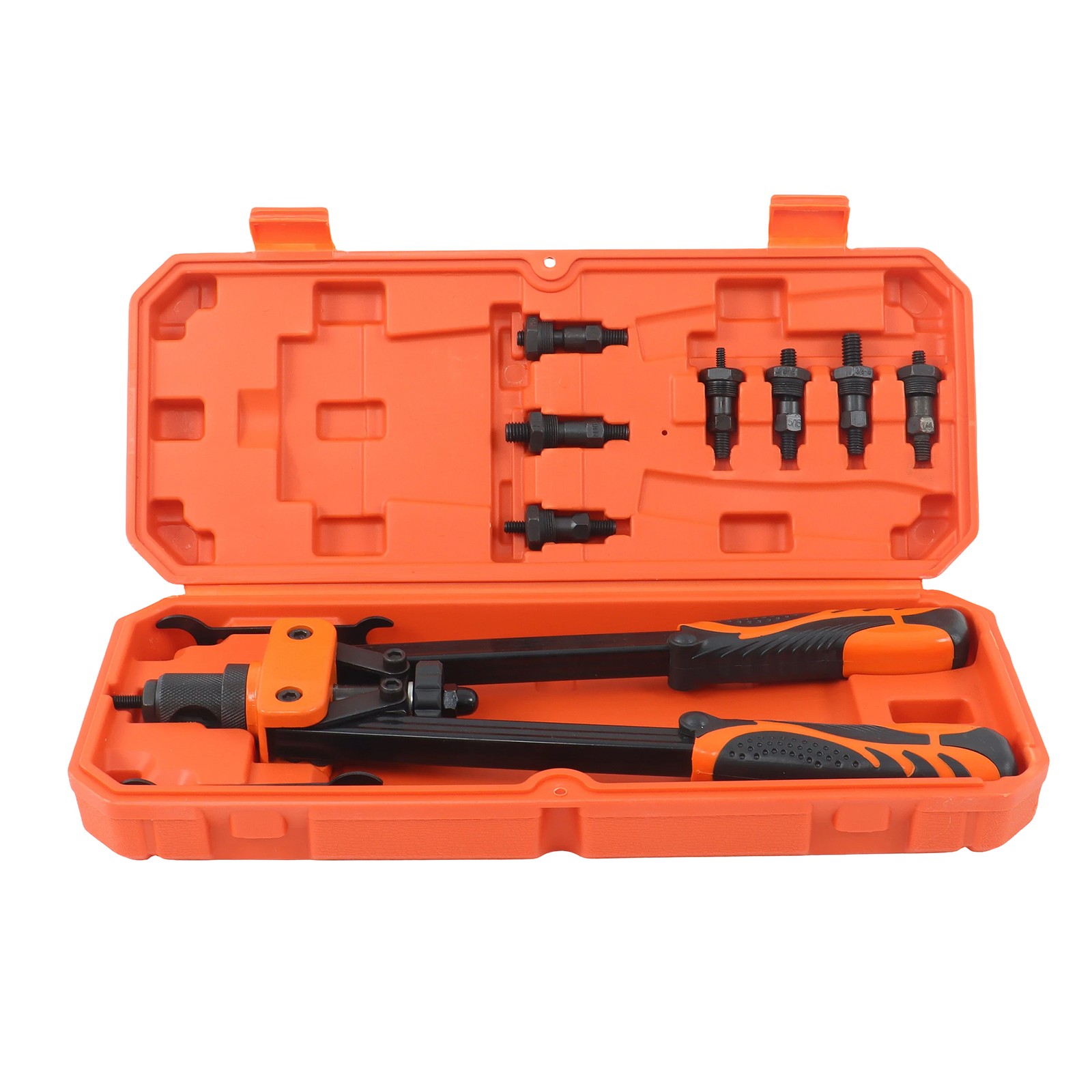 14" Rivnut Tool with 7 Metric & Inch Mandrels, 70Pcs Rivnuts Assortment Kit