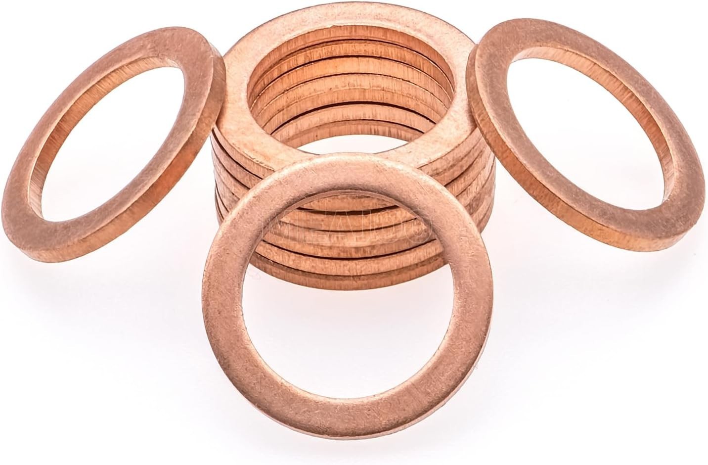 10PCS M14 Copper Oil Drain Plug Gasket Crush Washer Seals Mercedes