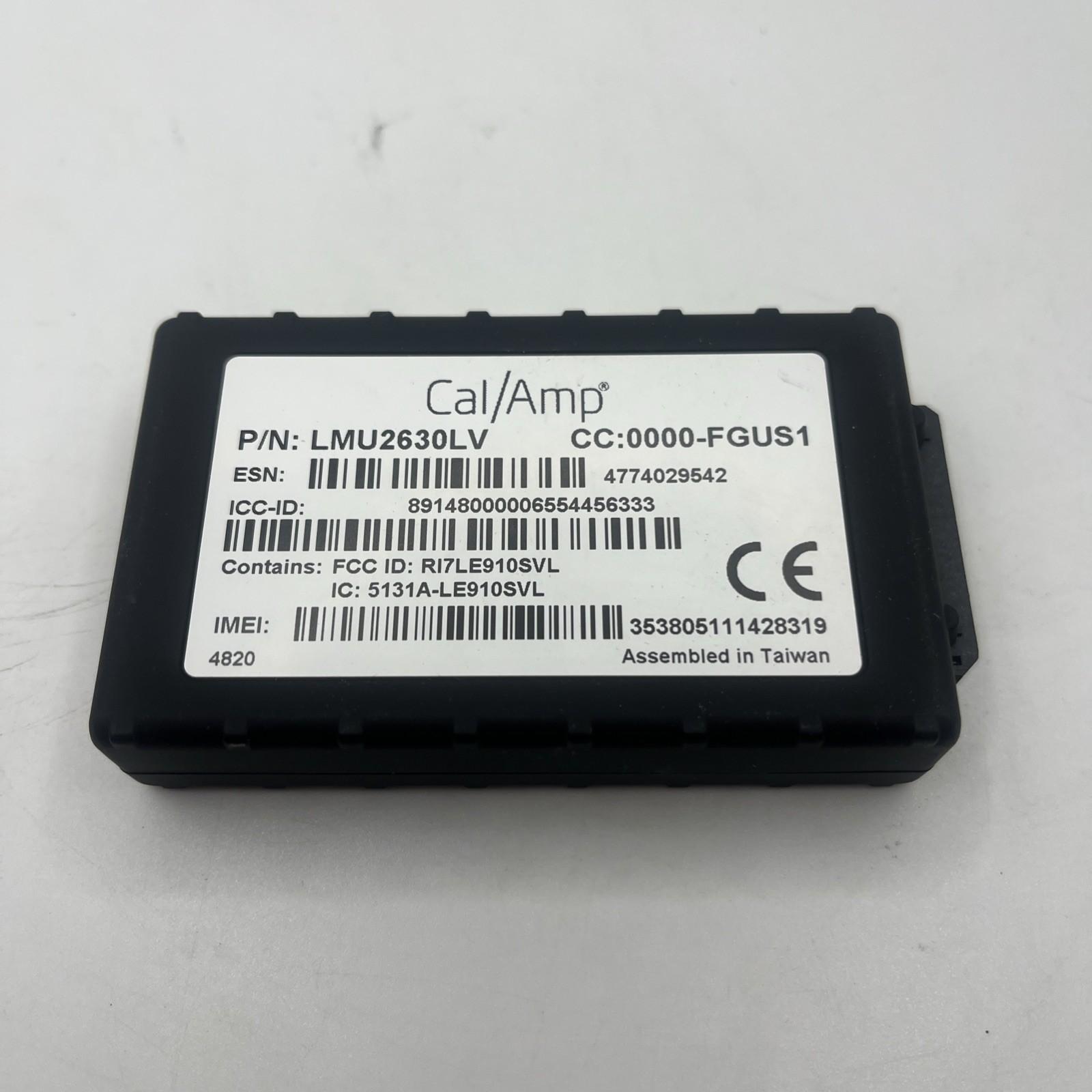 Cal/Amp LMU2630LV GPS Tracking Module Untested