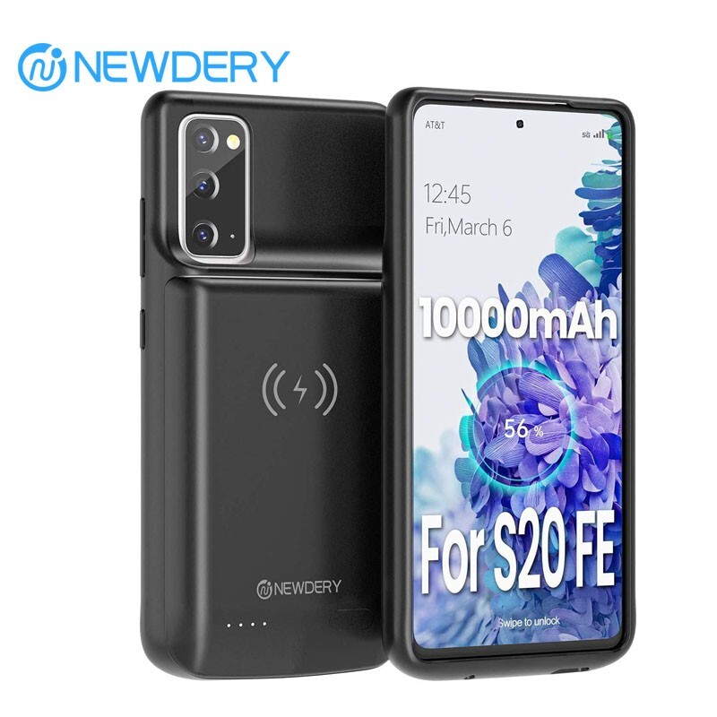 NEWDERY Battery Case for Samsung Galaxy S20 FE Battery Charging Cover Power Bank