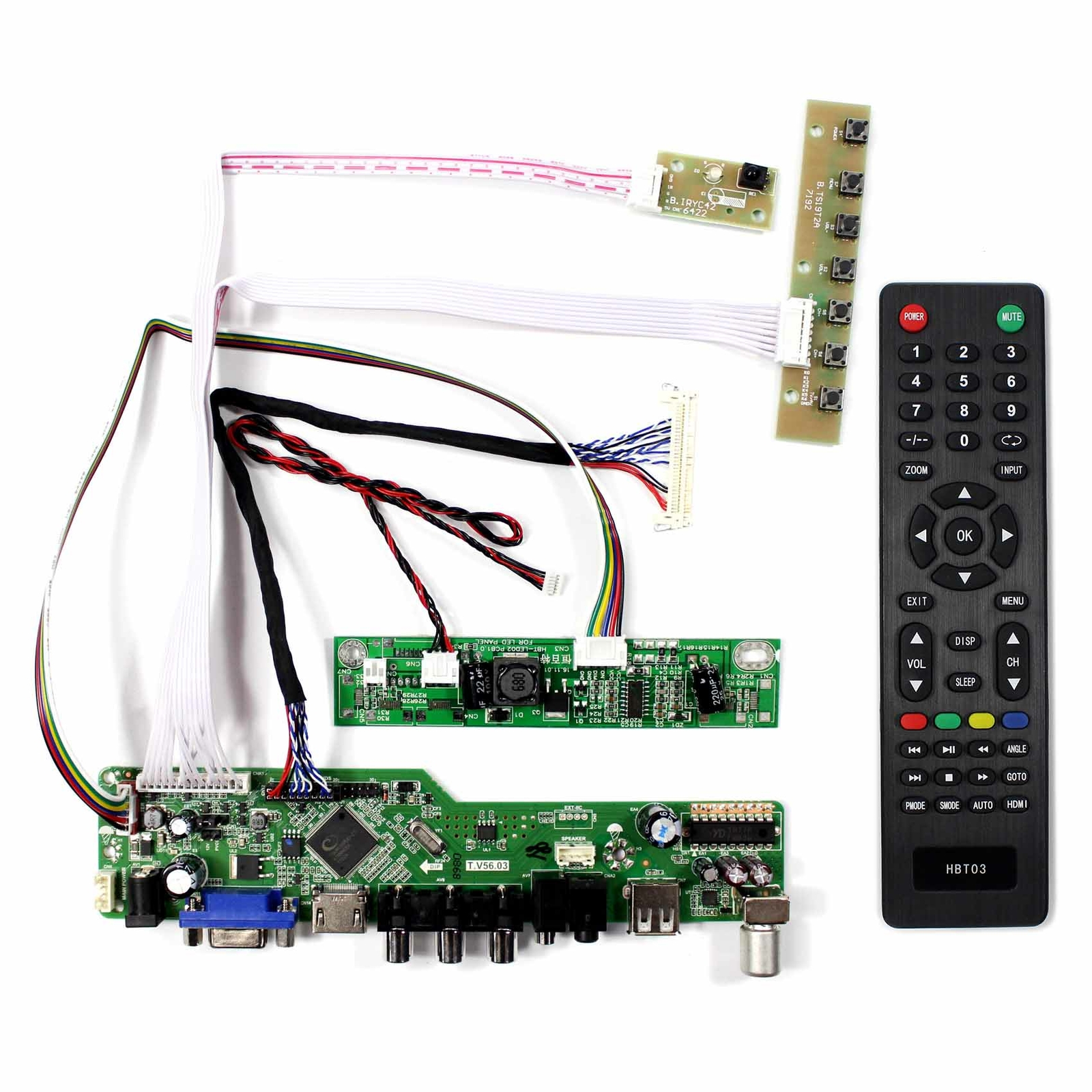 TV PC HDM I CVBS RF USB AUDIO LCD Controller Board For LVDS interface LCD Screen
