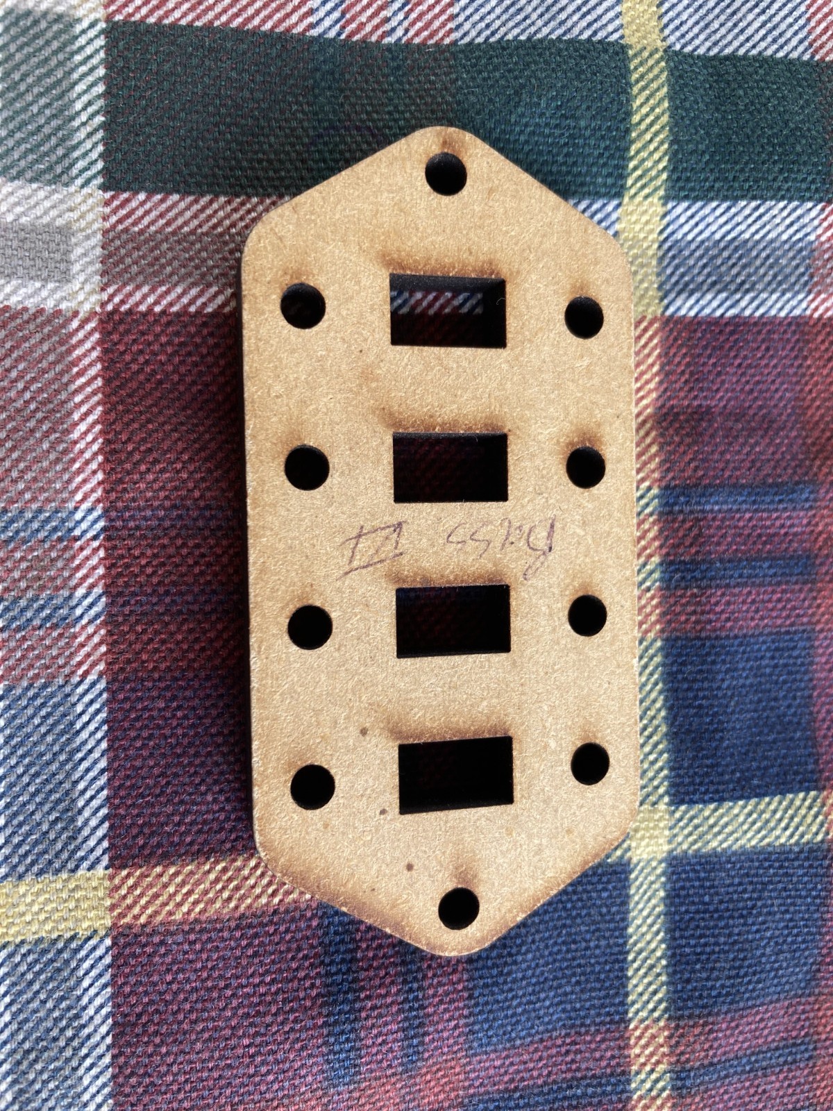 Fender Bass VI Switch Routing Template