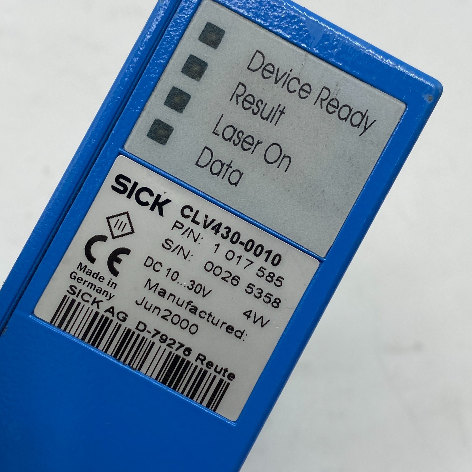 SICK CLV430-0010 Industrial Barcode Scanner 1017585 CLV430 Laser Reader✅