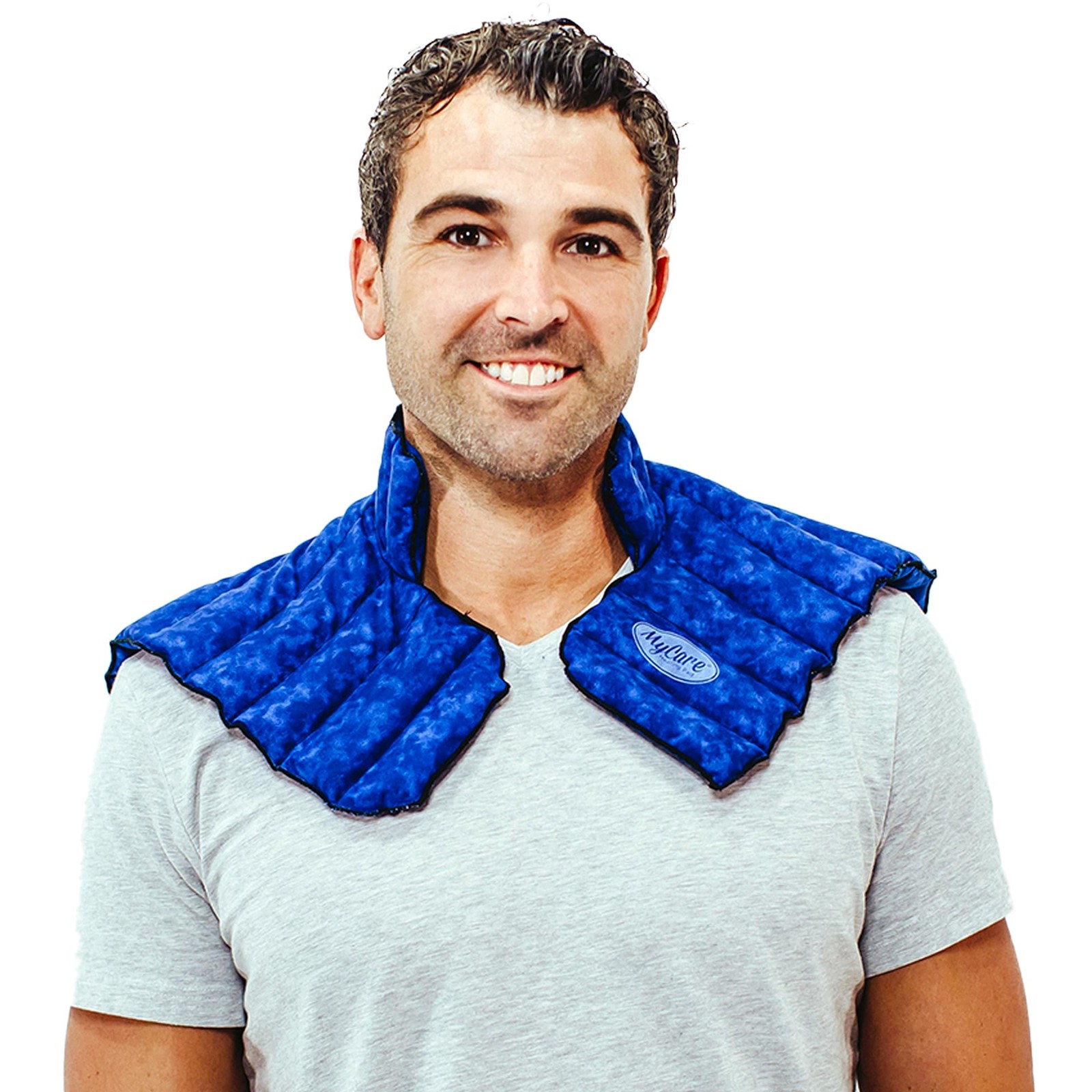 Weighted Microwavable Neck and Shoulder Wrap – Moist Heat Pack for Stiffness,...