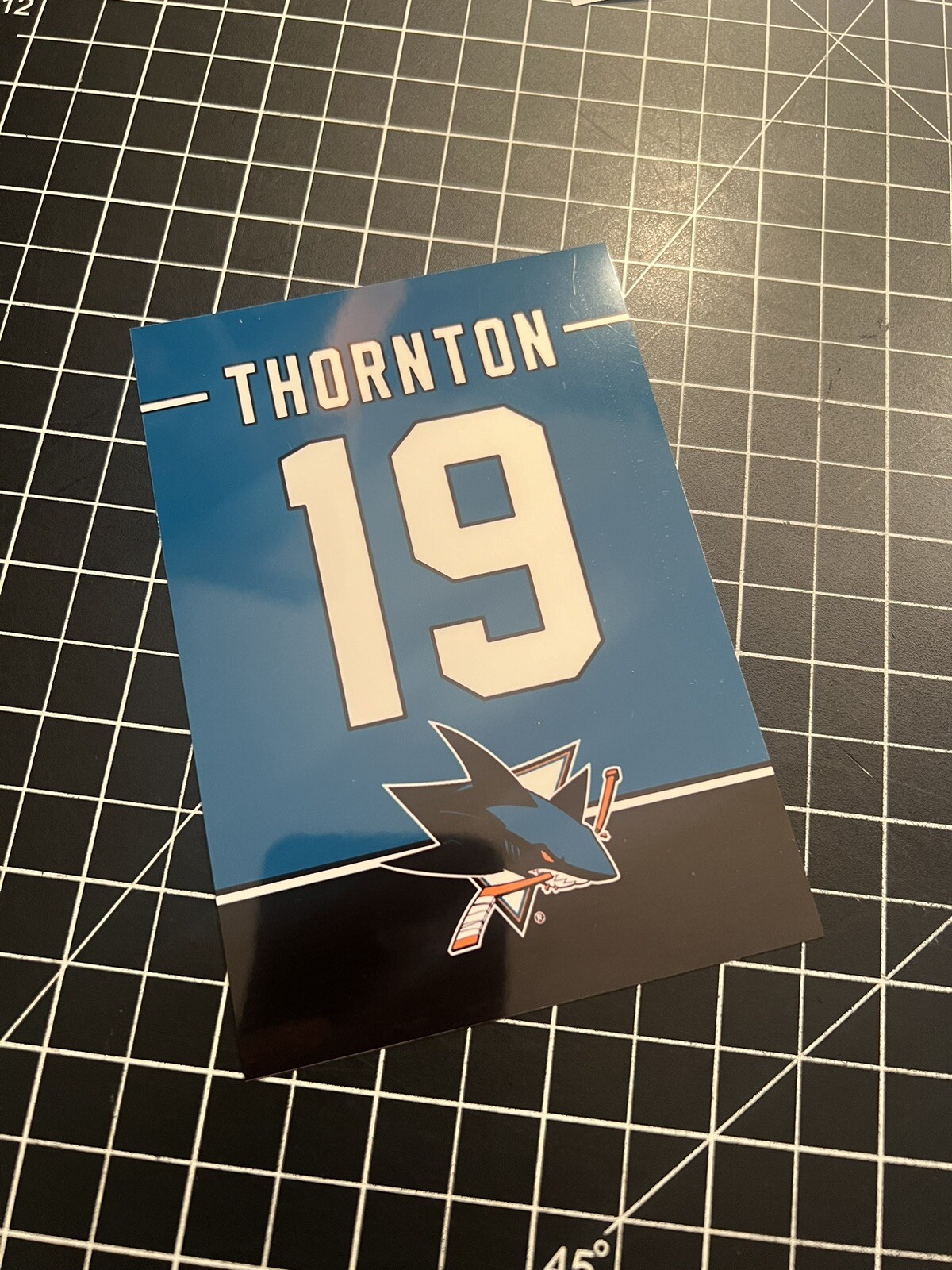 3 SIZES - San Jose Sharks Championship & Retired Banner Decals THORNTON MARLEAU