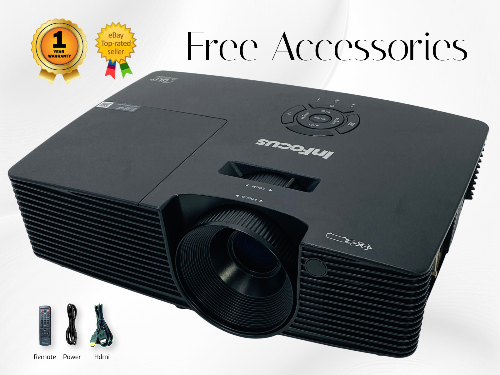 REFURBISHED InFocus IN114xa DLP Projector BrilliantColor 3800 Lumens Full HD 3D✨